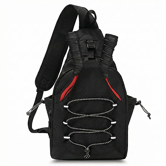 Alilang Women's Pickleball Sling Backpack with Adjustable Shoulder Strap Paddle Holder and Front Bungee Storage