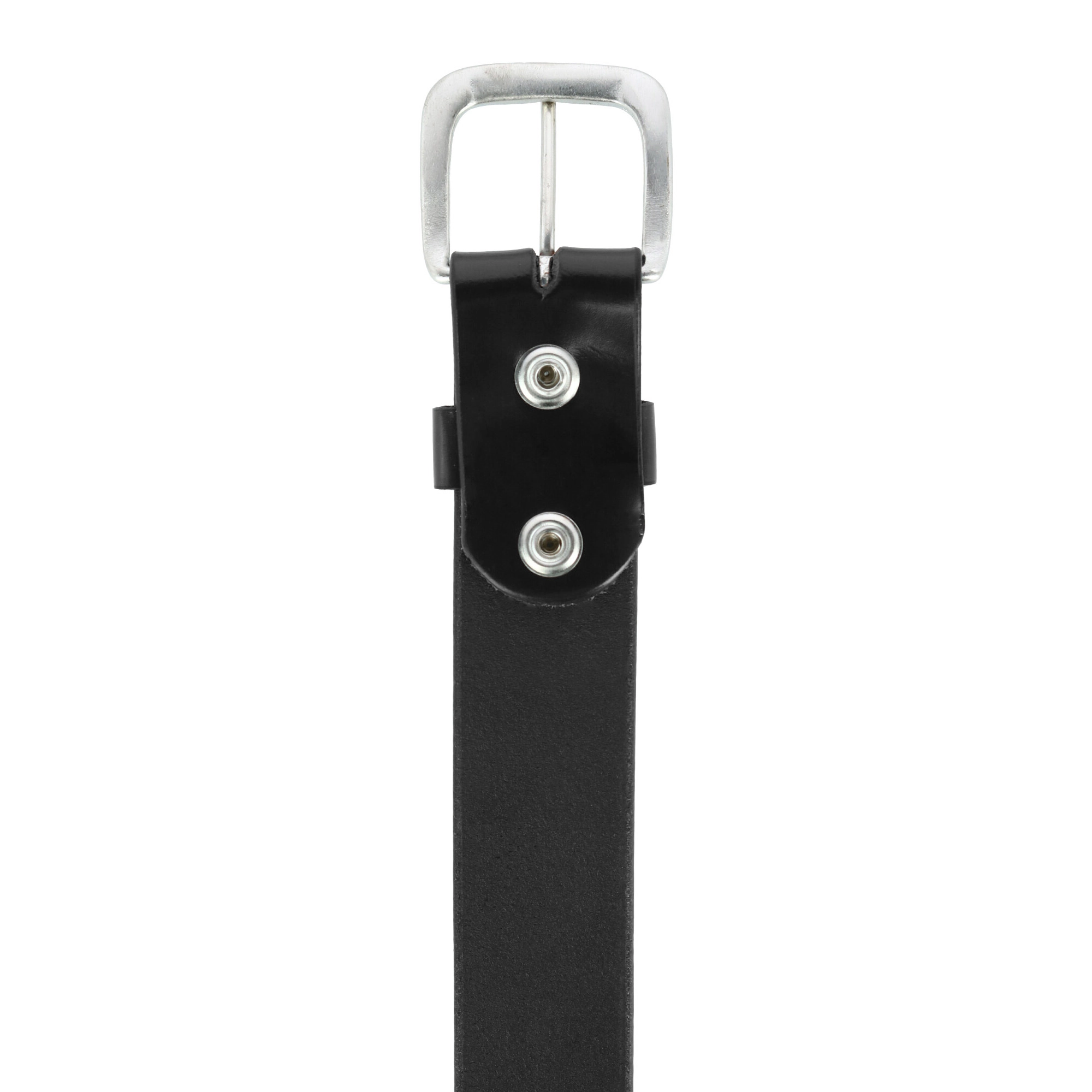 CTM Men's Leather 1 3/8 Inch Removable Buckle Bridle Belt