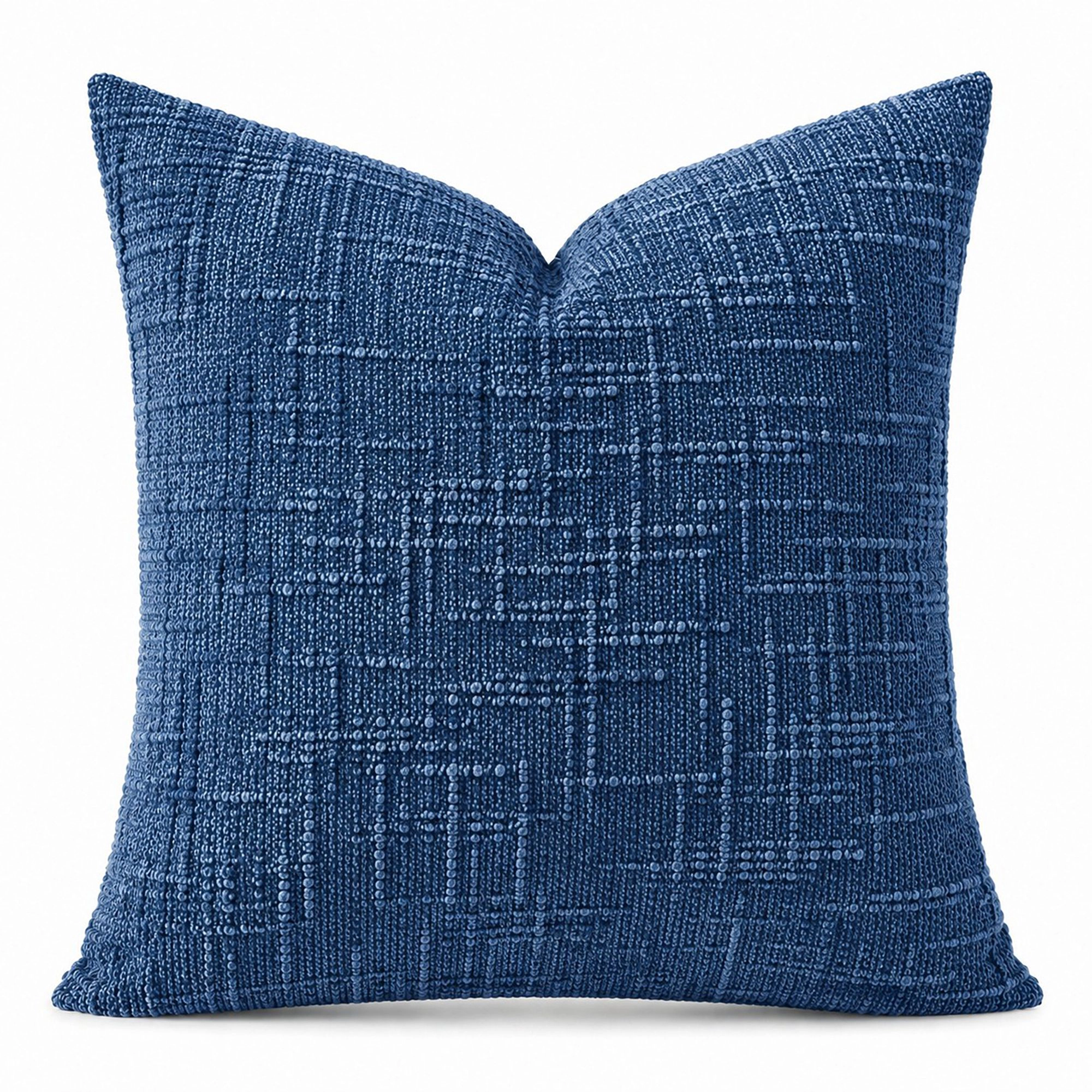 Alilang Unisex Textured Geometric Decorative Throw Pillow Cover Soft Accent Cushion for Sofa Bed