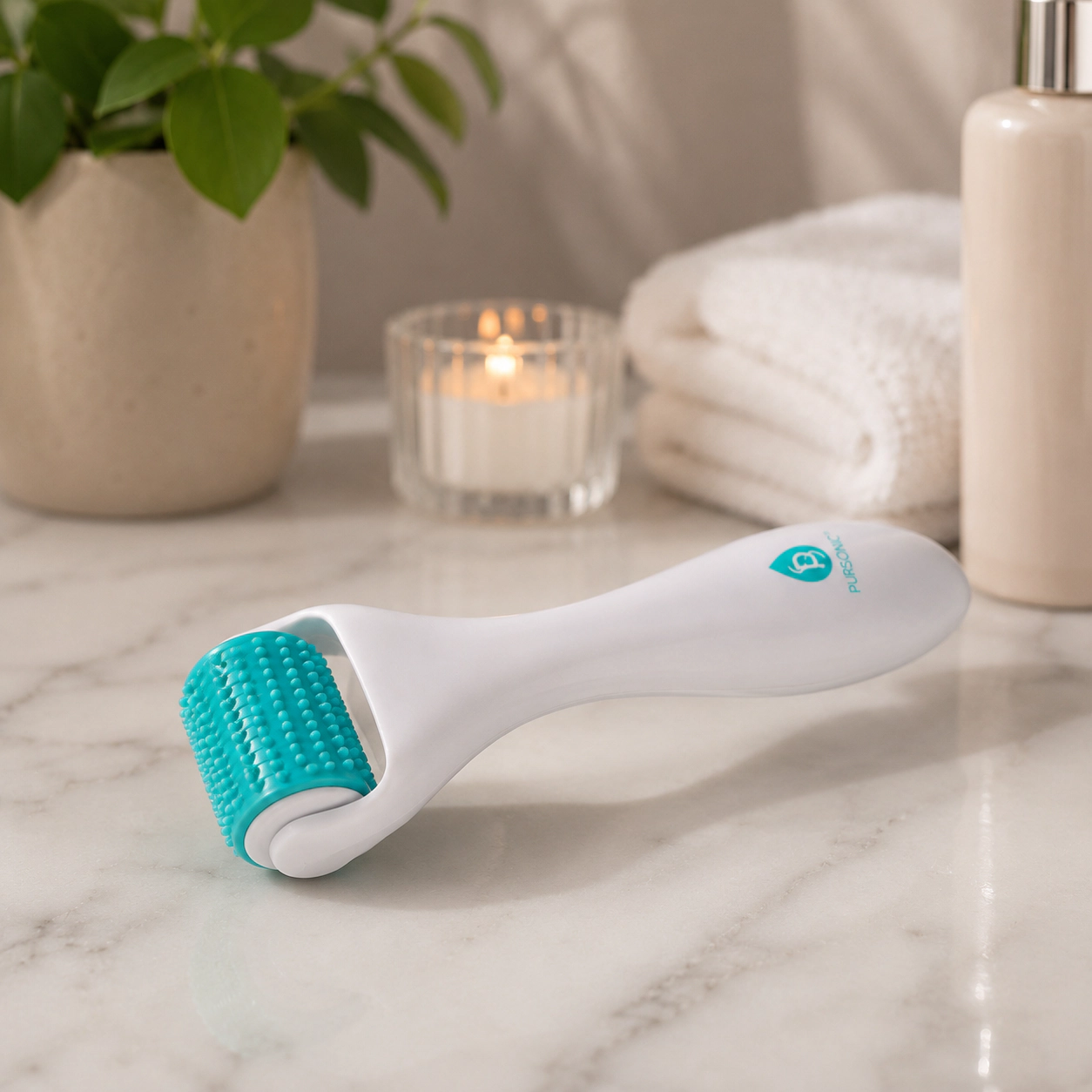 Pursonic Women's Facial Contour & Glow Roller Cooling Massage Tool for Skin Revitalization & Puffiness Reduction