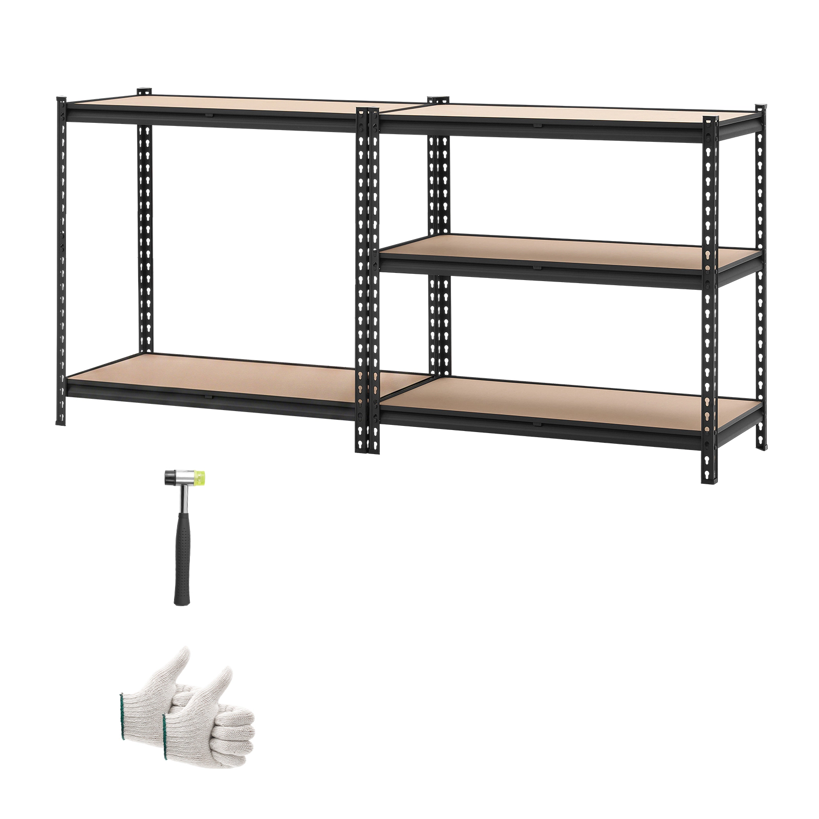 Flynama 5 Tier 47.5 x 18 in Stainless Steel Shelving 330 LB Per Shelf for Kitchen Commercial Office and Garage Storage