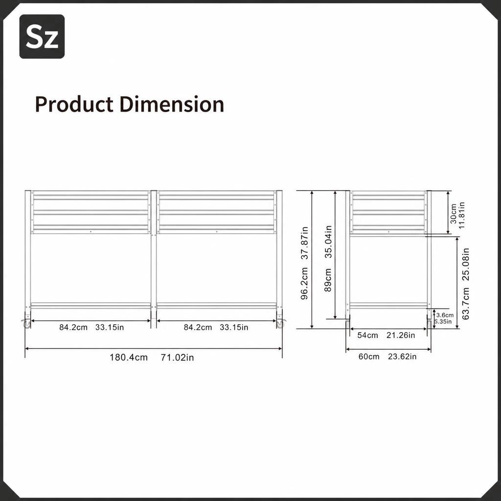 WOW PIONEER Large Rectangular Raised Metal Planter Box for Vegetables Herbs Patio Outdoor