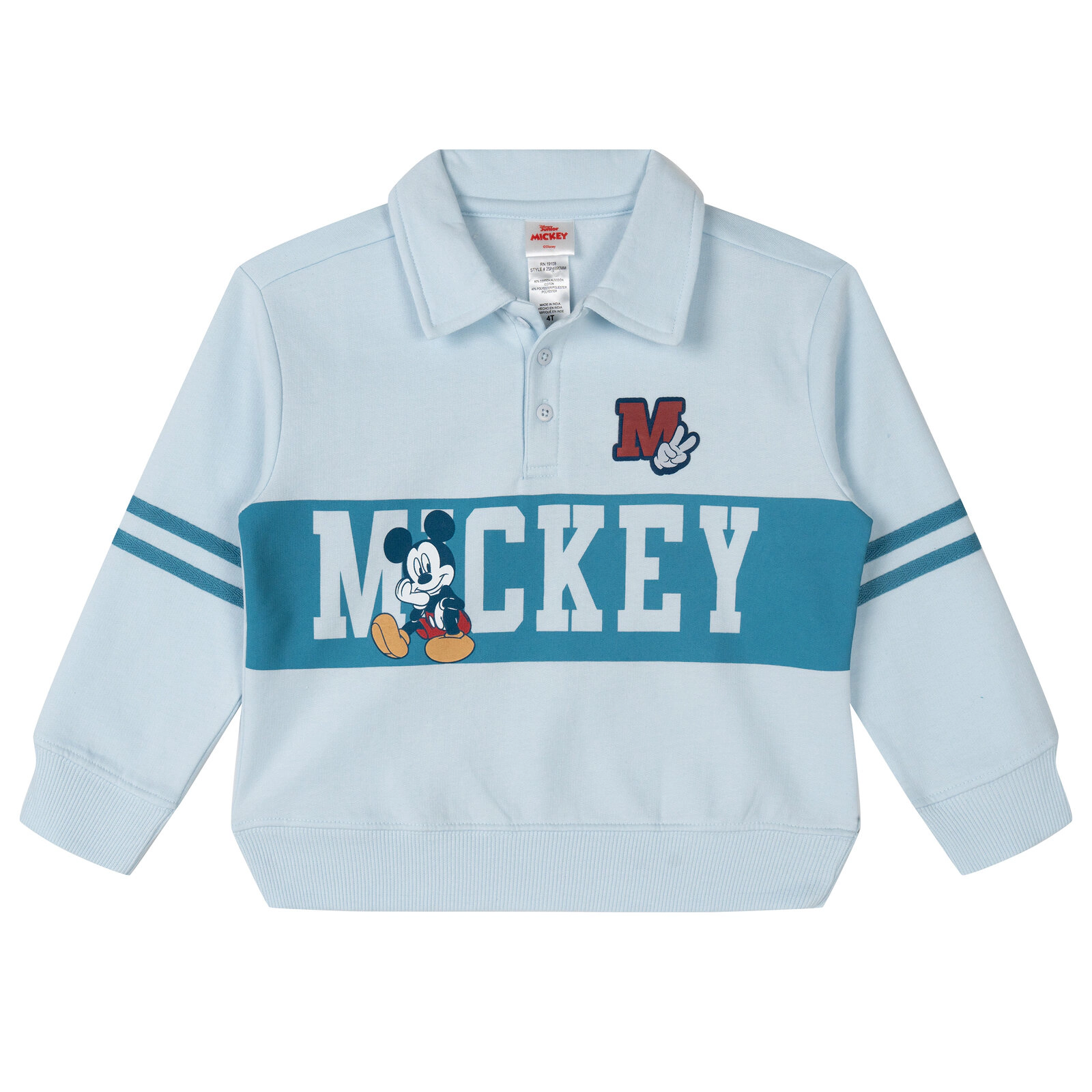 Disney Mickey Mouse Boys' 2-Piece Fleece Polo and Pants Set