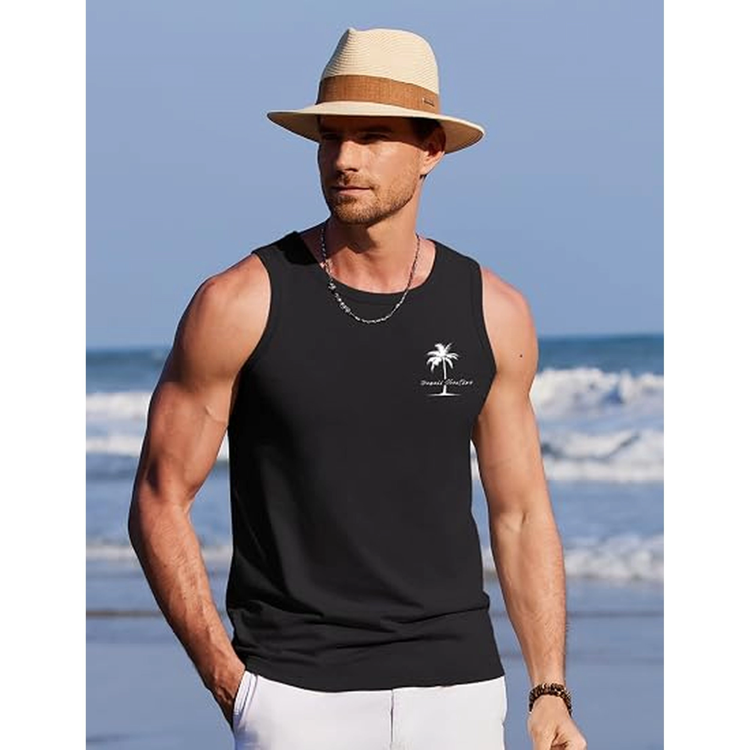 COOFANDY Men's Athletic Fit Sleeveless Tank Top