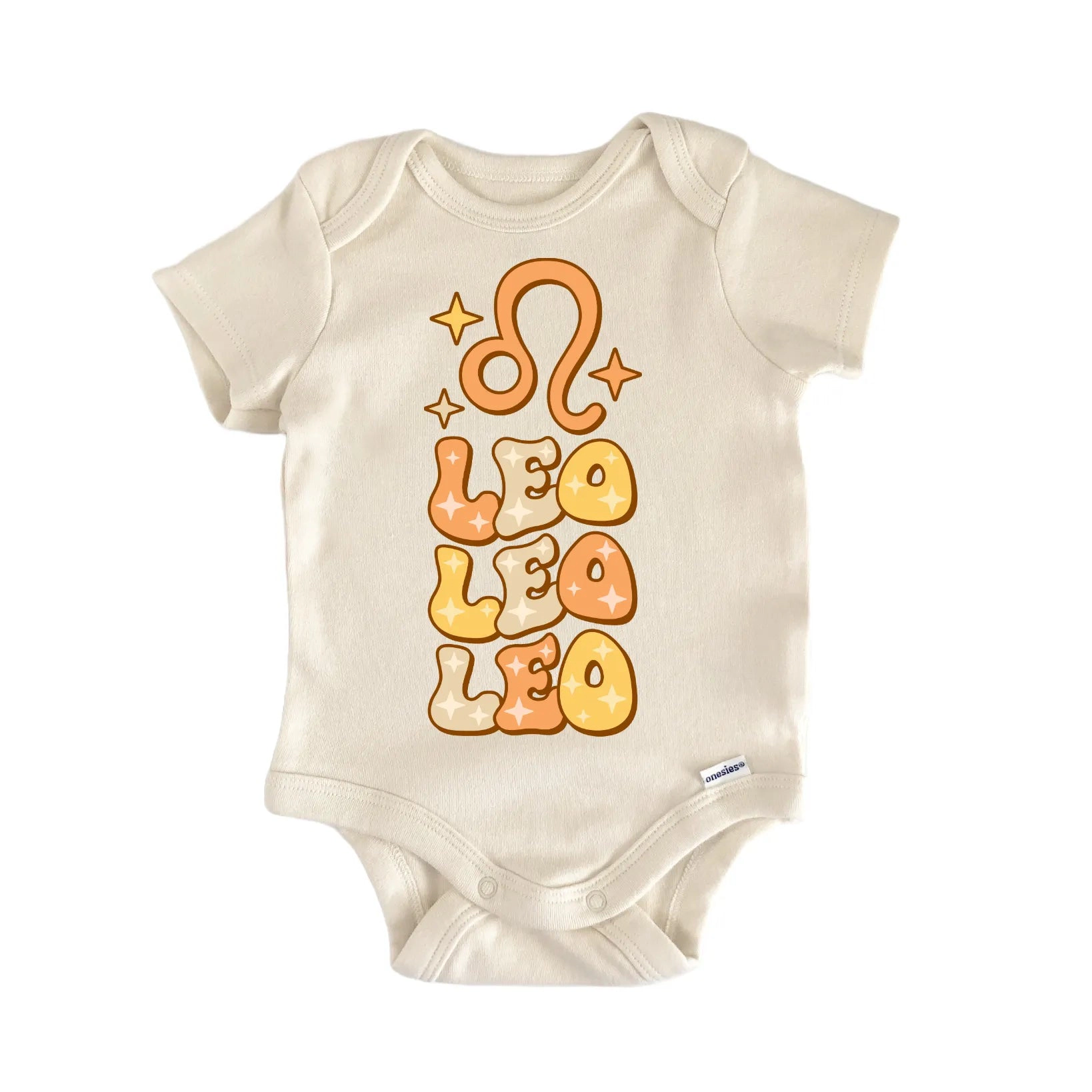 NOFO VIBES Unisex Retro Zodiac Vintage Leo Newborn Baby Bodysuit