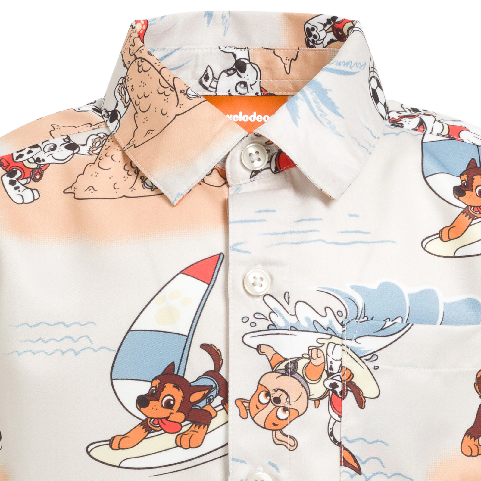 Paw Patrol Boys' Hawaiian Button-Down Shirt