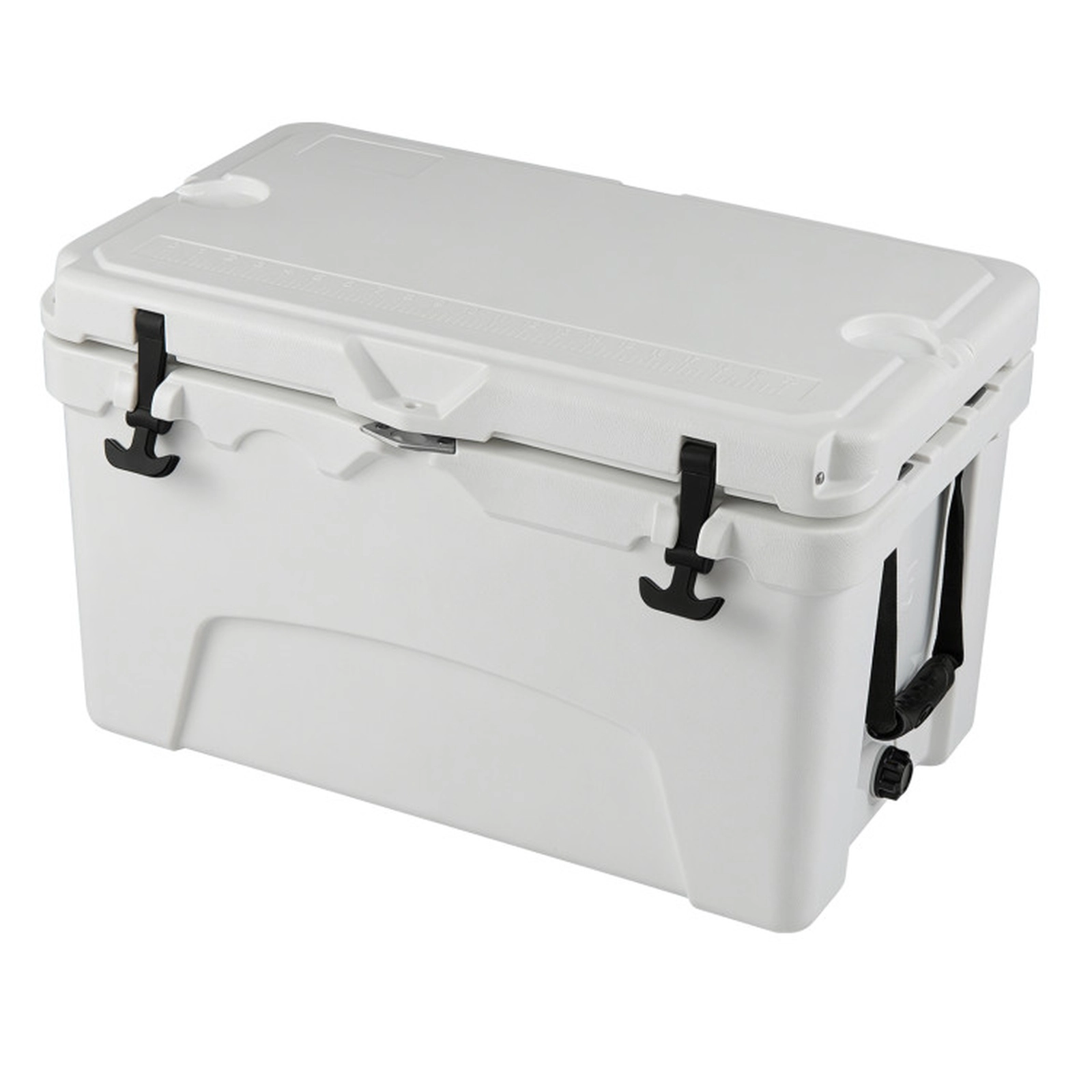 SUGIFT 45 Quart Portable Hard Cooler Insulated Ice Chest 440-lb Top Load Capacity 6-Day Ice Retention White