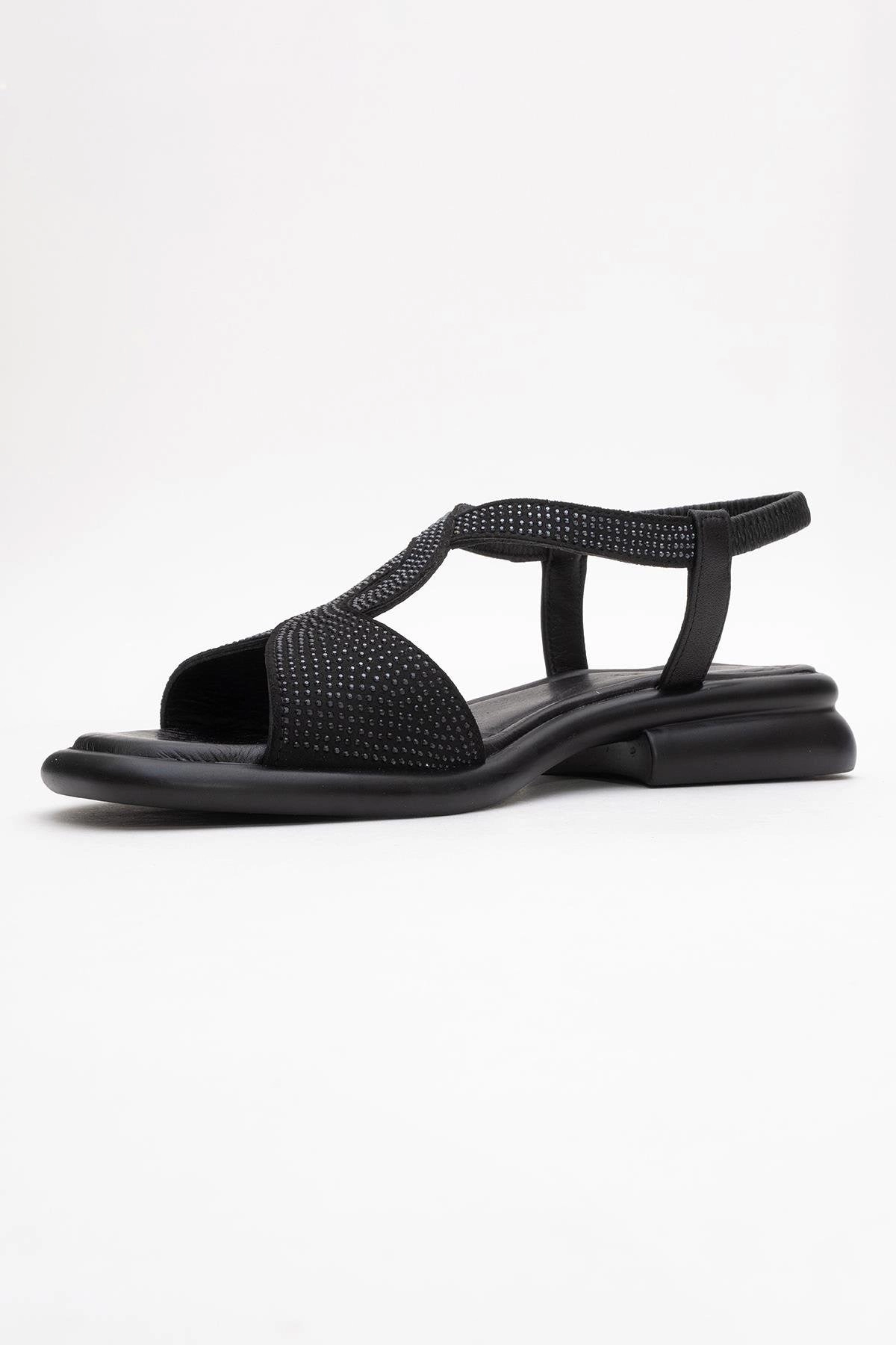 Forever & Always Womens Sieglinde Embellished Leather Sandals