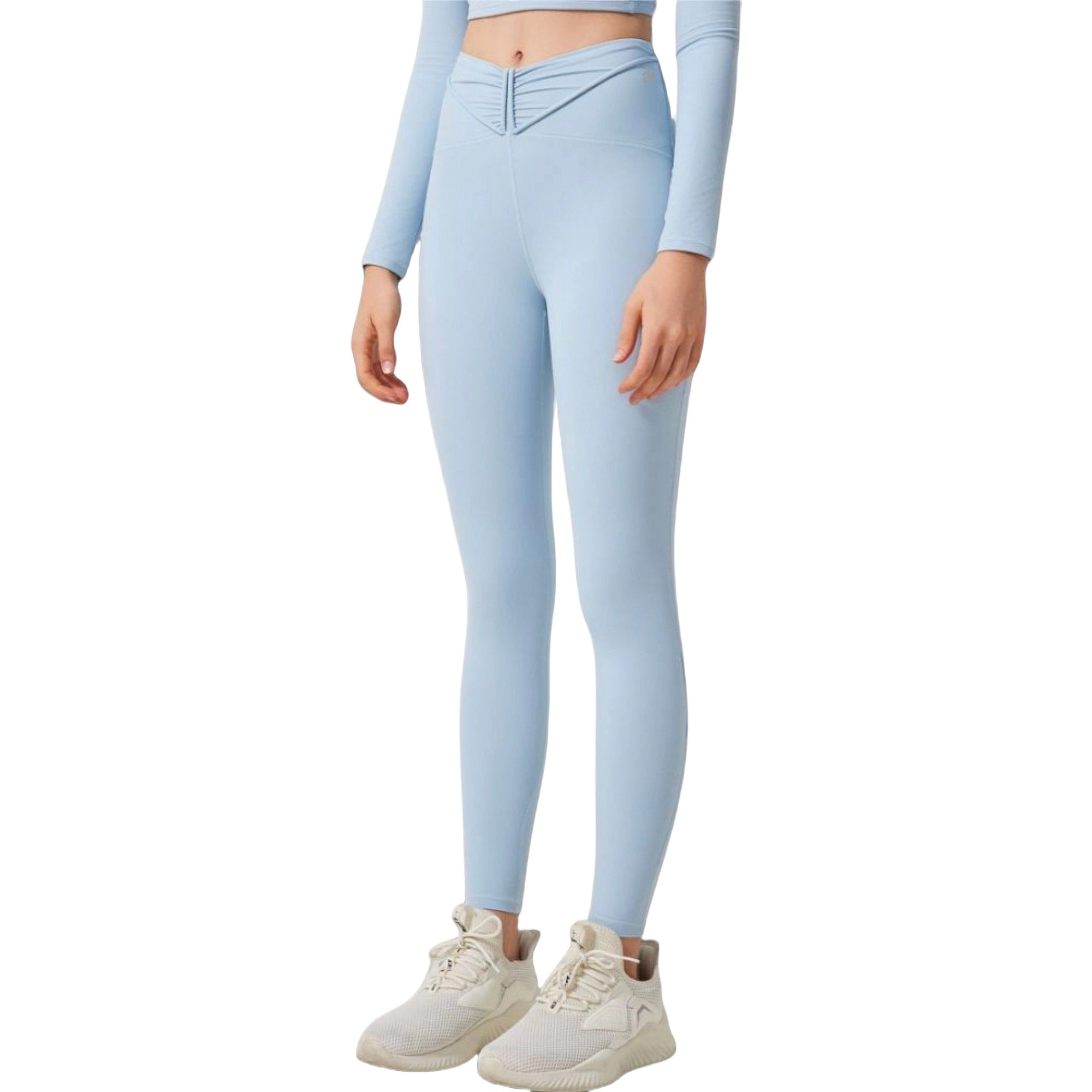 Anna-Kaci Women's High-Waist Twist Detail Full-Length Leggings