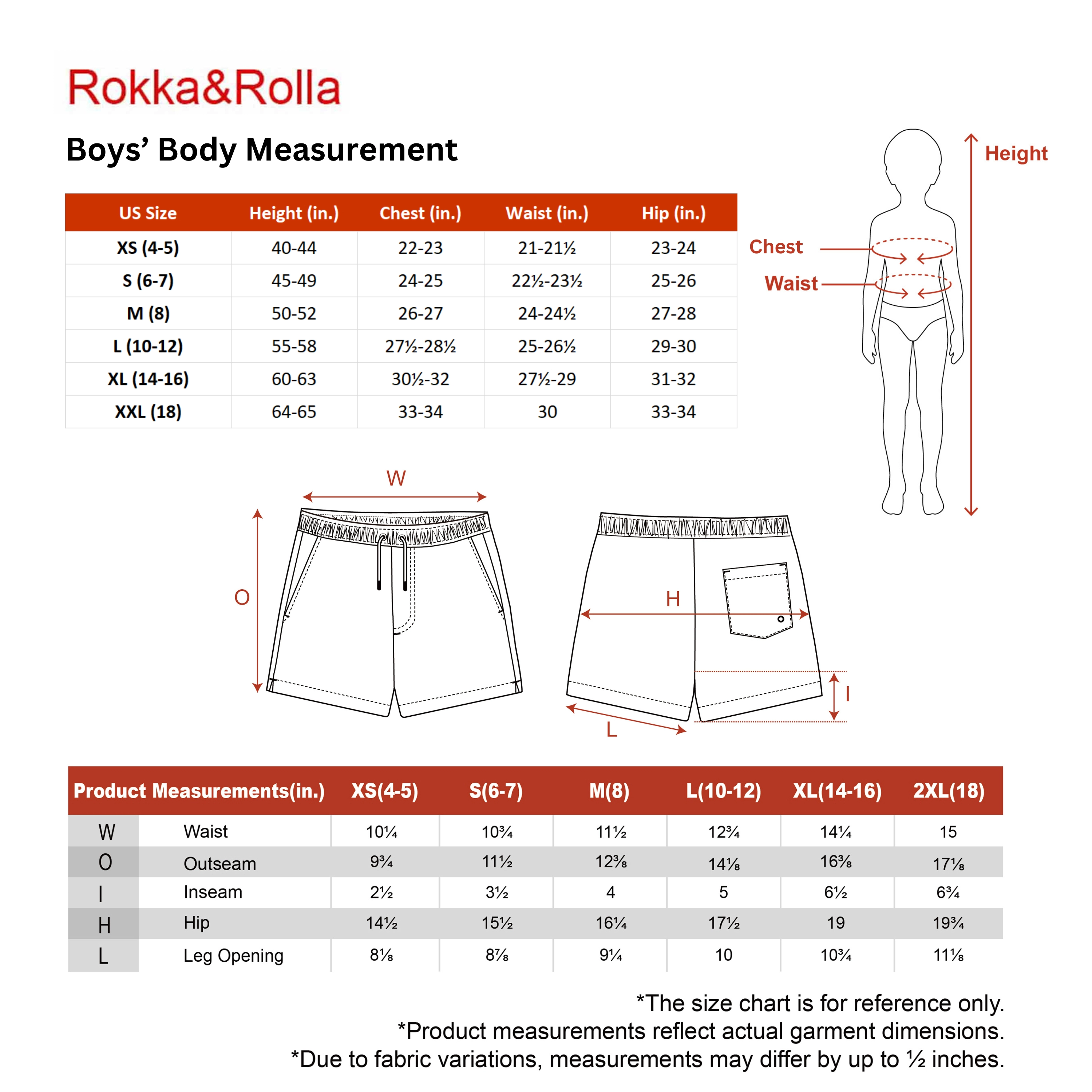 Rokka&Rolla Little & Big Kid Boys Compression Liner Swim Trunks