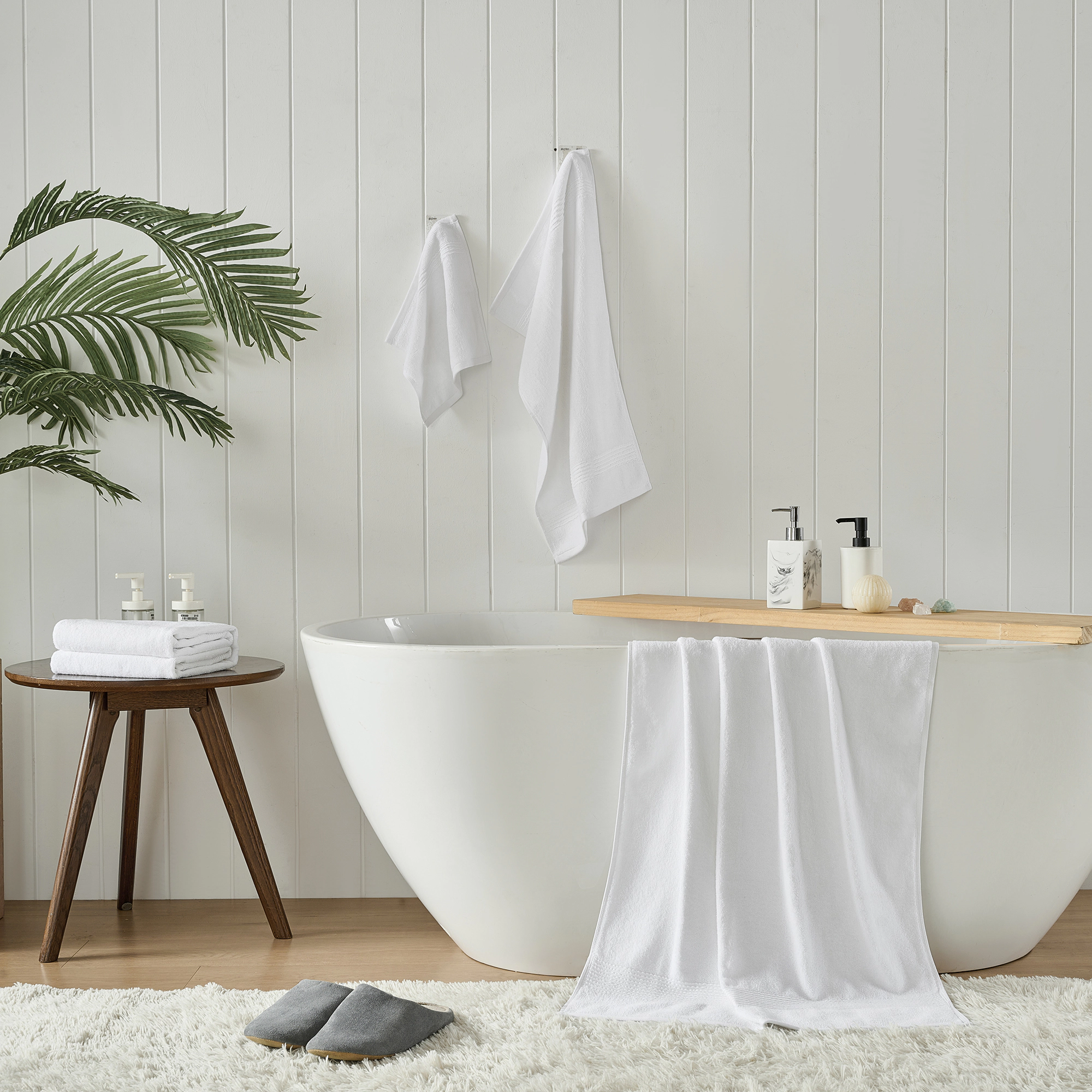 Sweet Home Collection 100% Combed Cotton 8pc Bath Towel Set