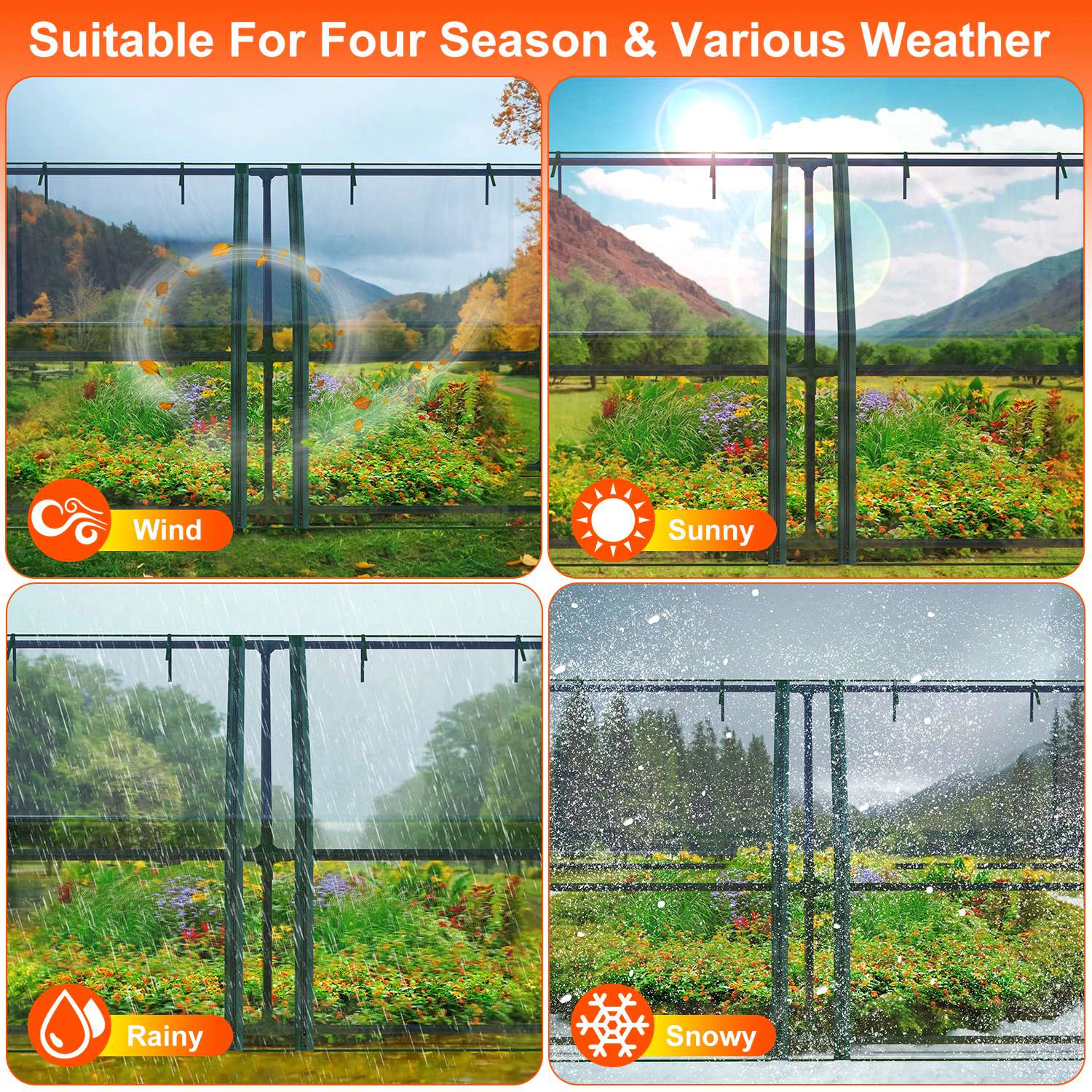 GBruno Waterproof Roll-Up Mini Greenhouse