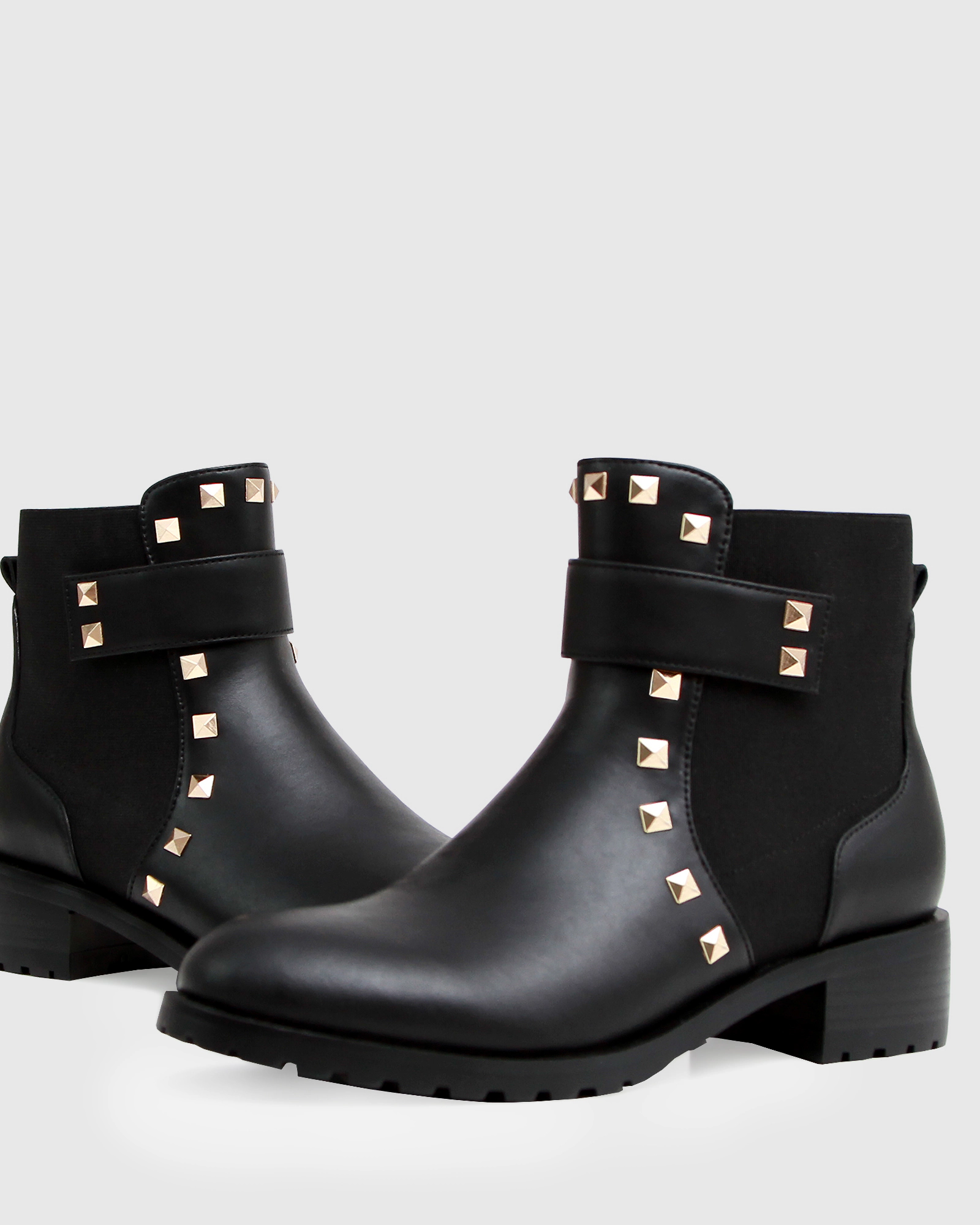 Belle & Bloom Womens City Lights Leather Ankle Boot