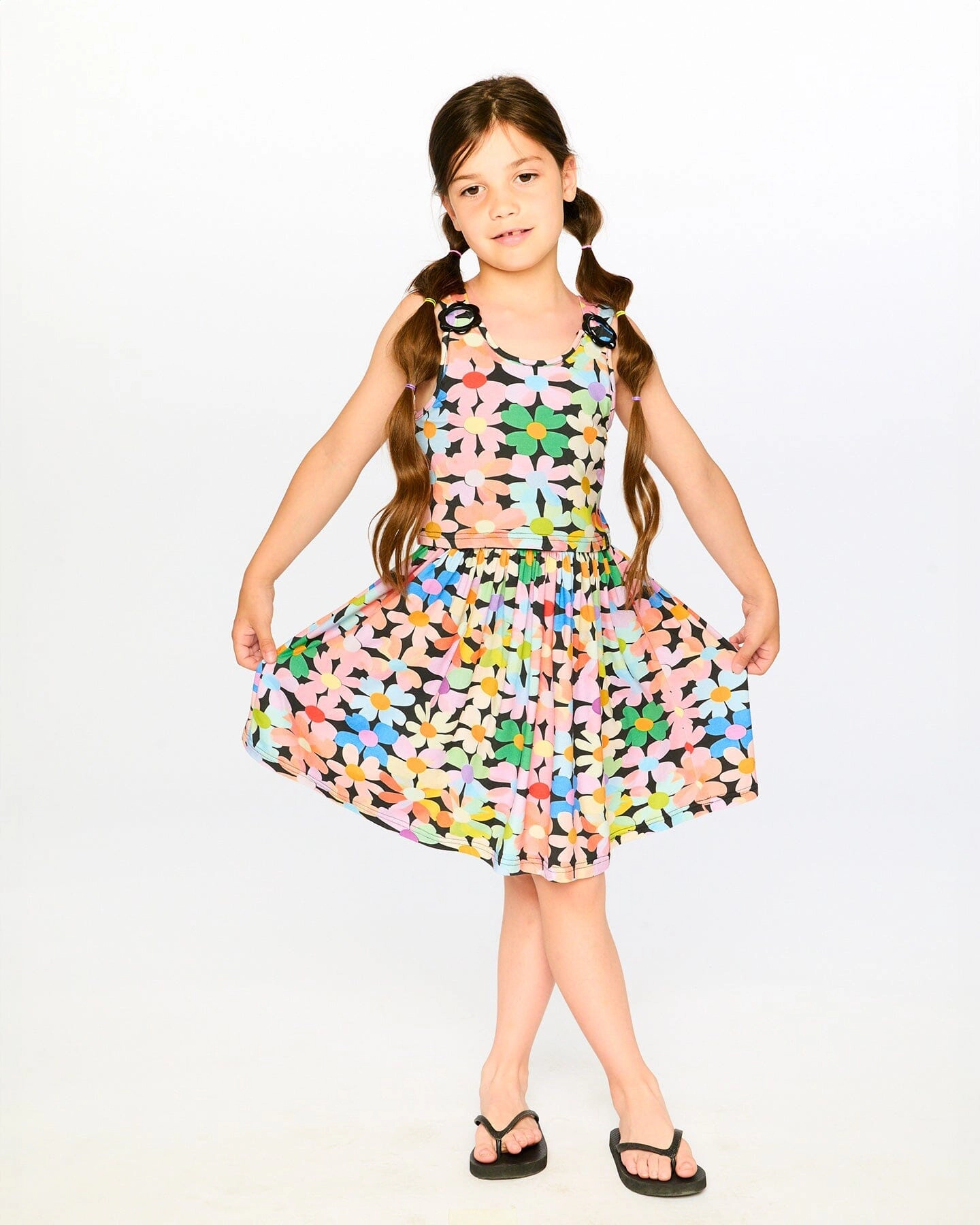 Deux par Girls Dress Printed Flowers