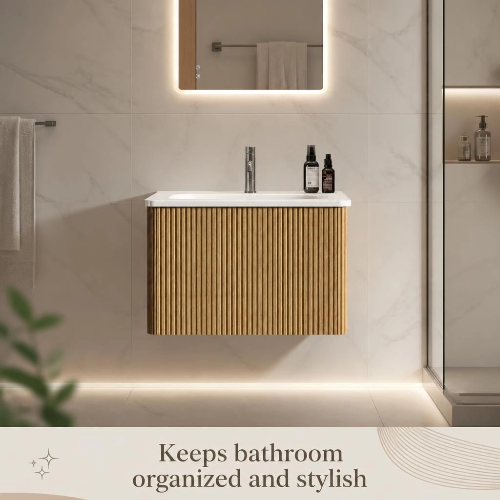 ELEMENT ACE Compact Freestanding Bathroom Vanity Cabinet