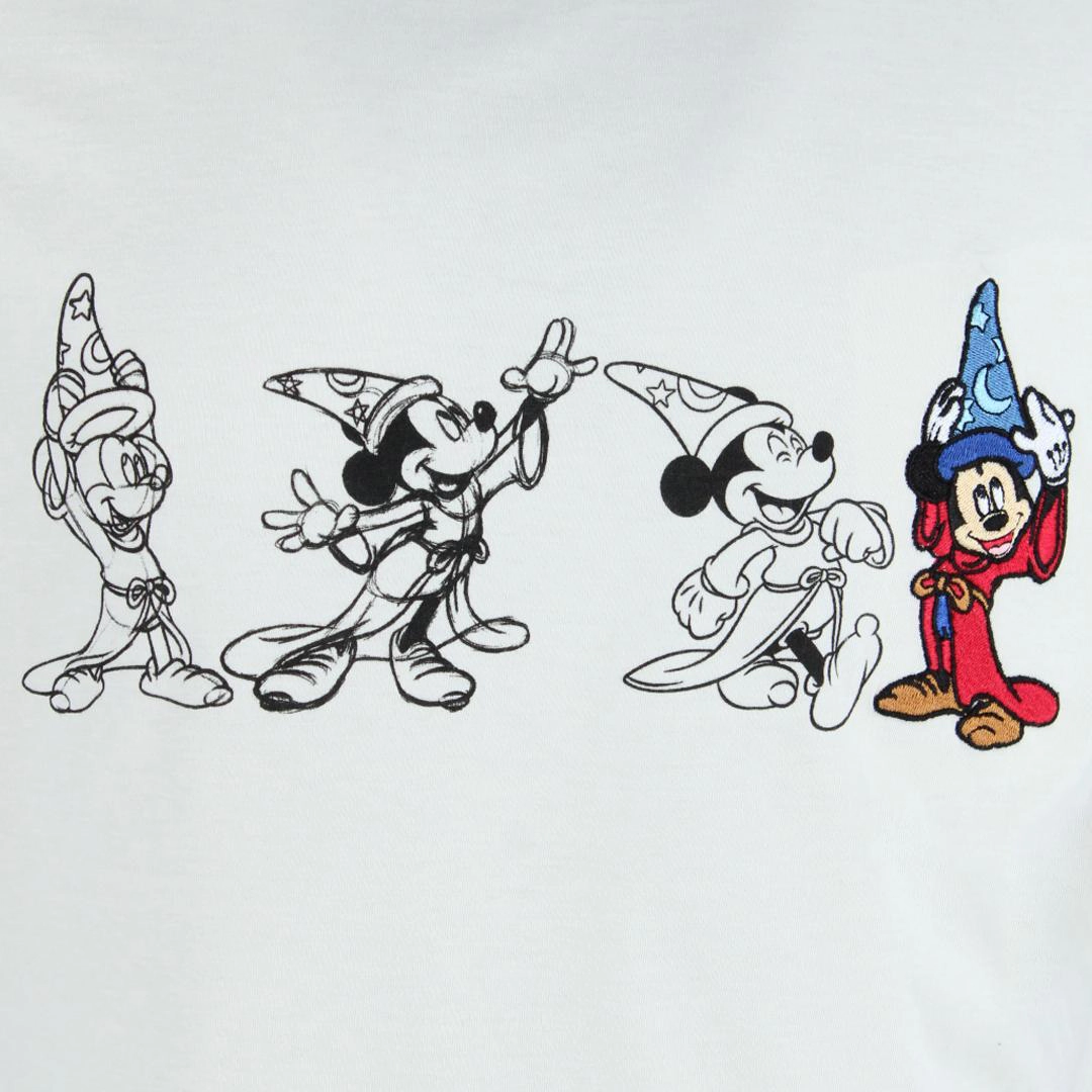 Jerry Leigh Unisex Adult Mickey Mouse Fantasia Anniversary T Shirt