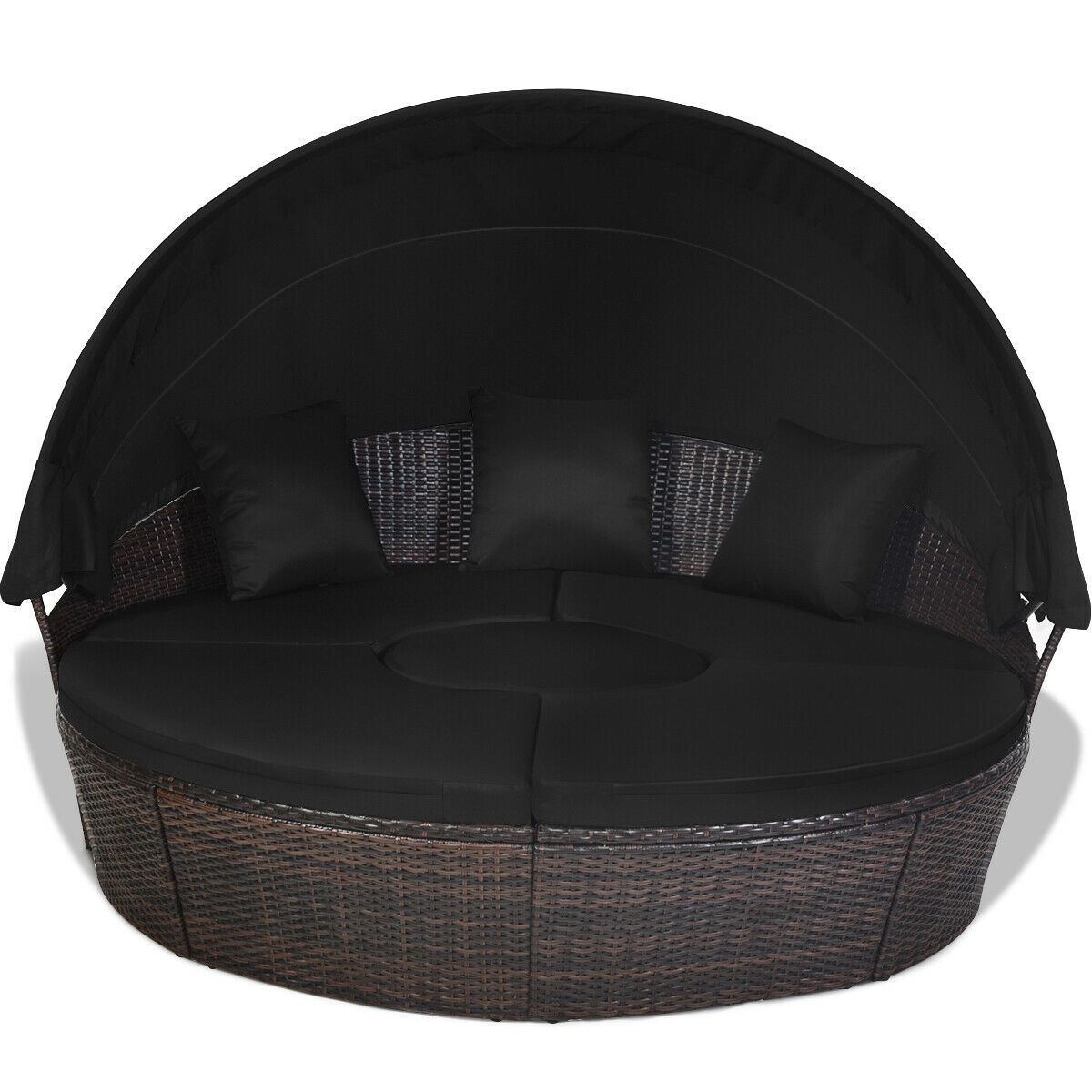 LJG Outdoor Daybed with Retractable Canopy