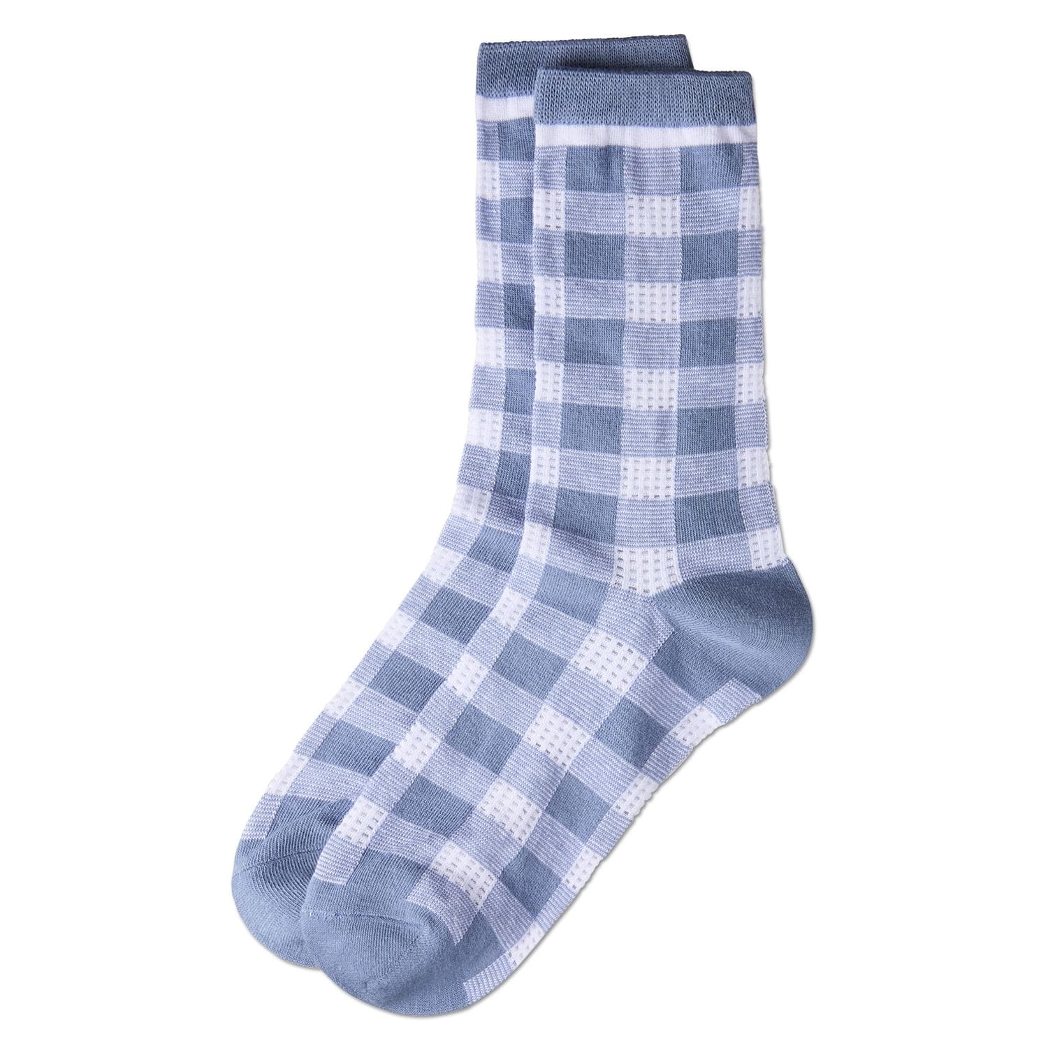 MeMoi Women's Gingham Checkerboard Crew Socks