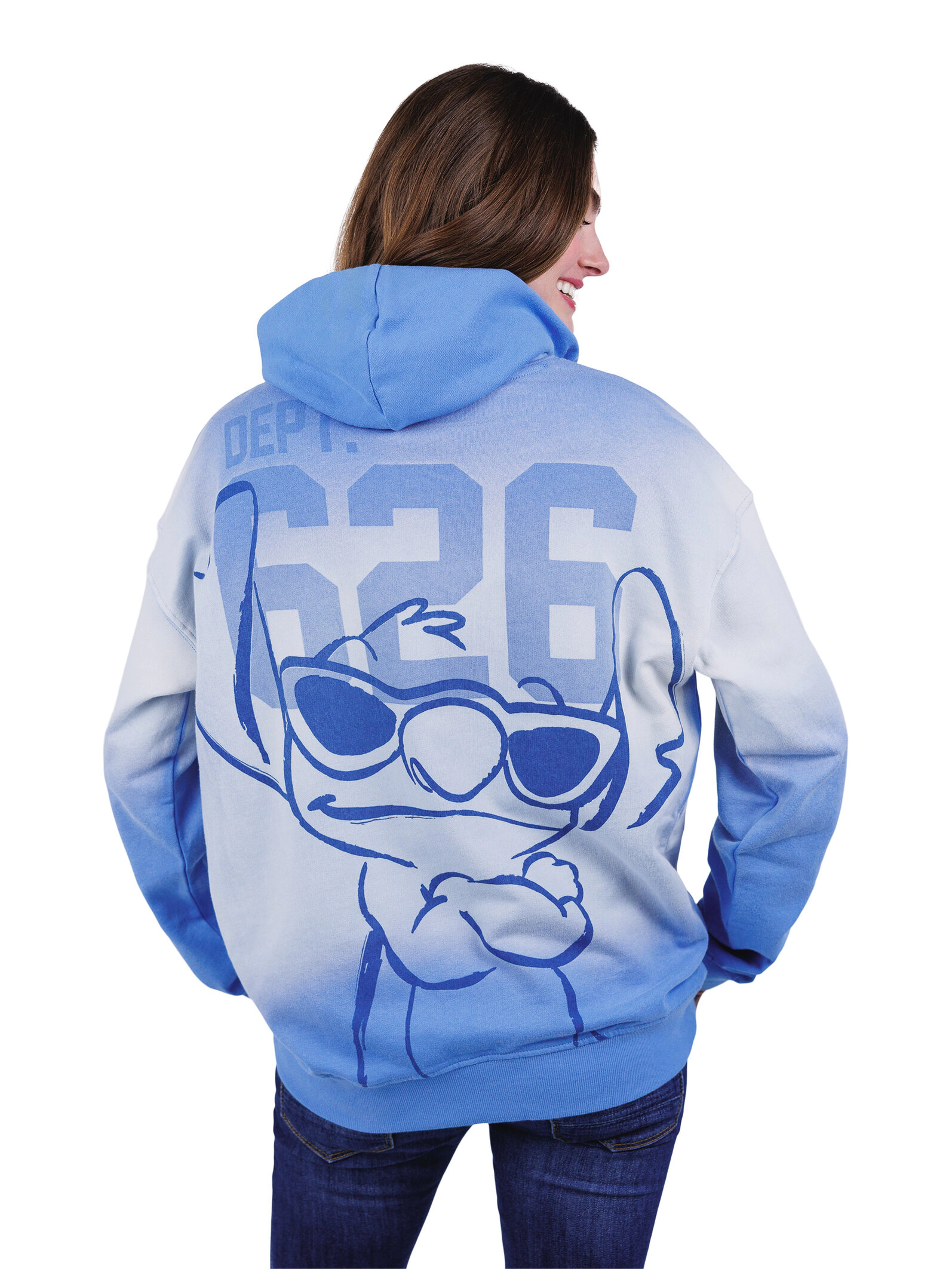 Disney Lilo & Stitch Adult Men or Women French Terry Drop Shoulder Pullover Hoodie