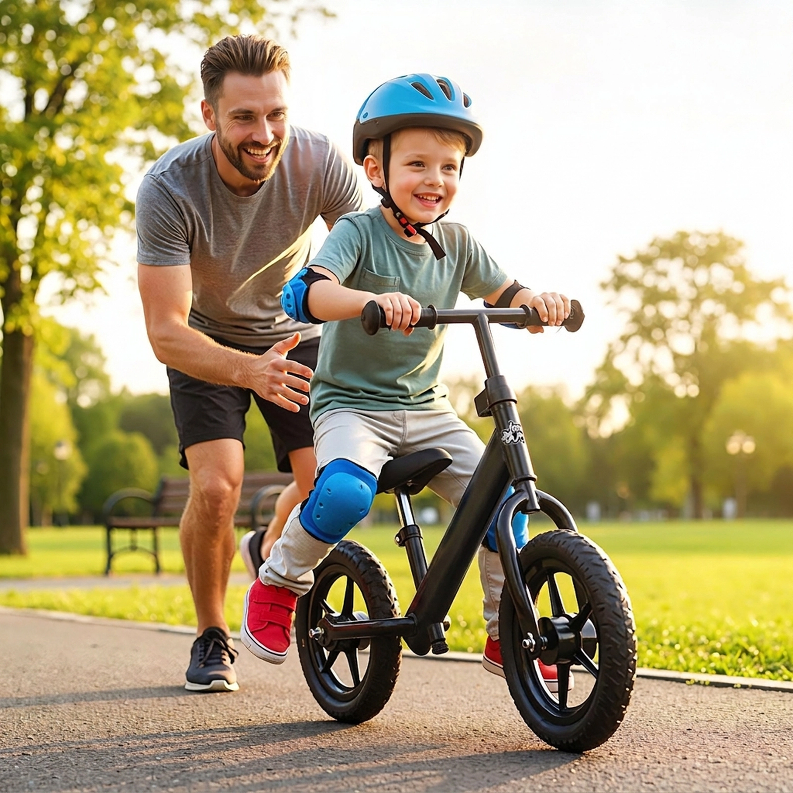 Toddler Balance Bike Ages 2-5 Adjustable Seat 11-in Puncture-Free Tires 6.3-lb Carbon Steel Frame
