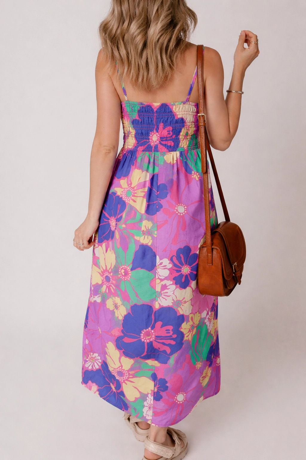 Threaded Pear Women's Tessa Strap Loose Maxi Dress