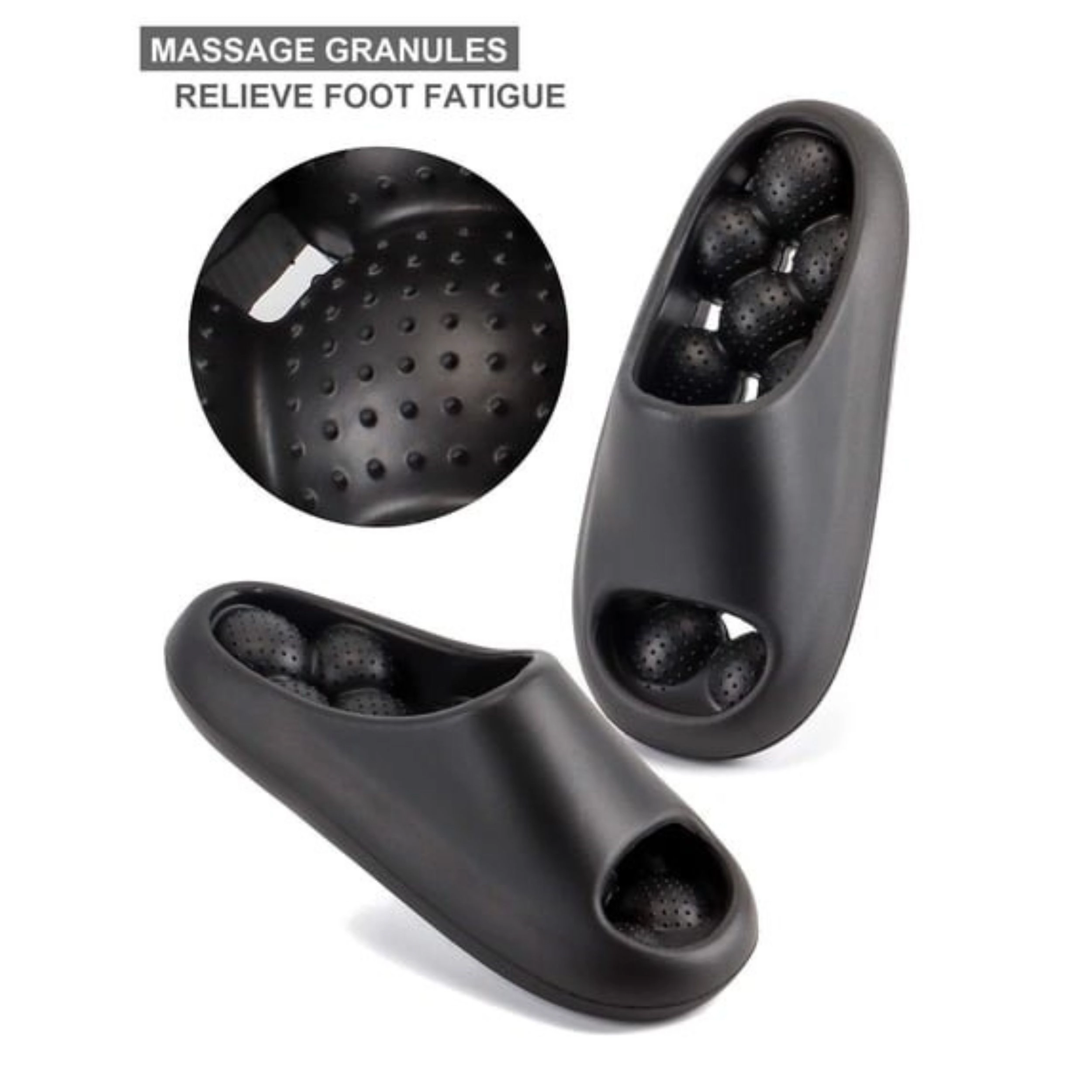 Home Collection Unisex Non Slip EVA Cloud Slide Shower Slippers with Drain Holes