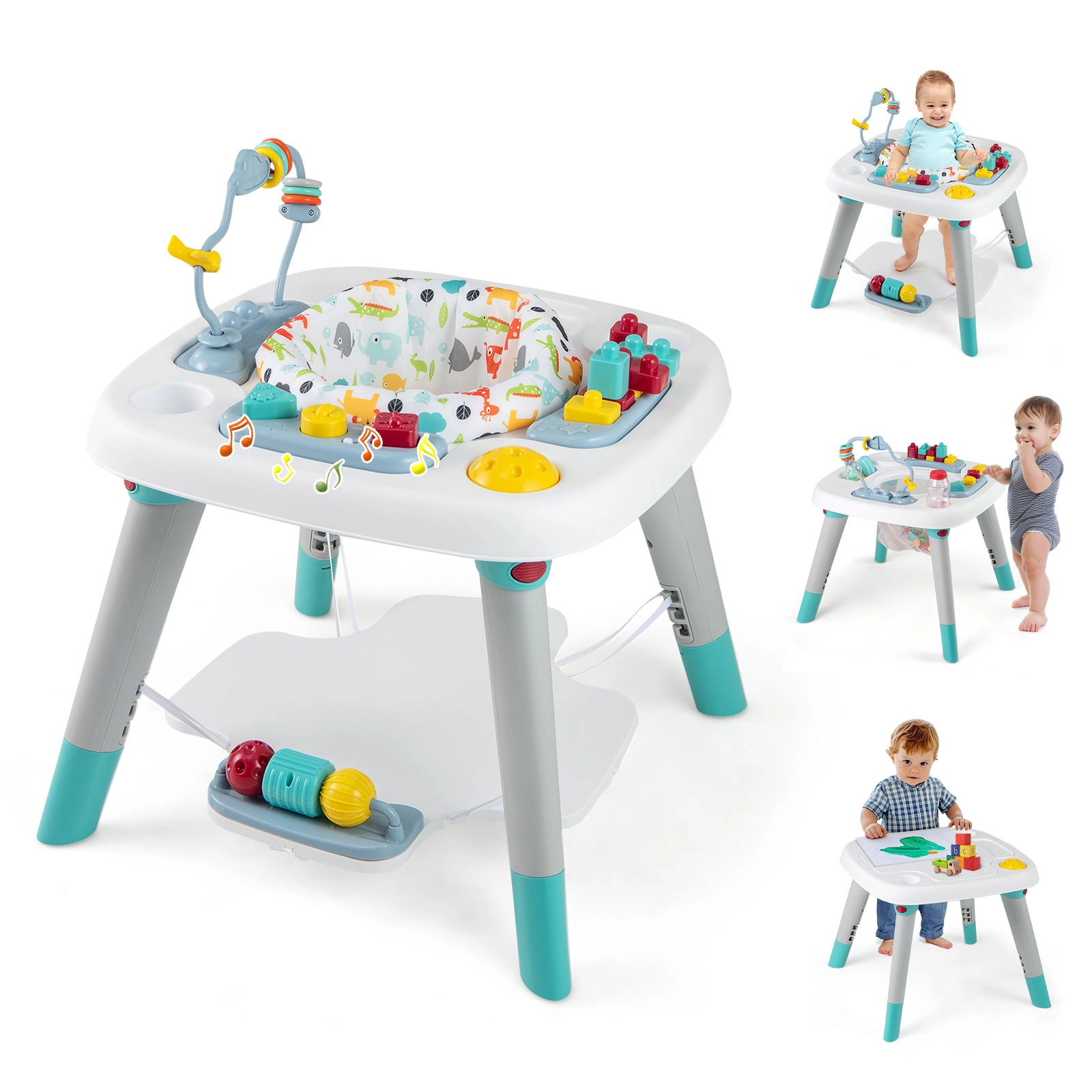 SlickBlue Adjustable kids Activity Center with Music and Interactive Toys