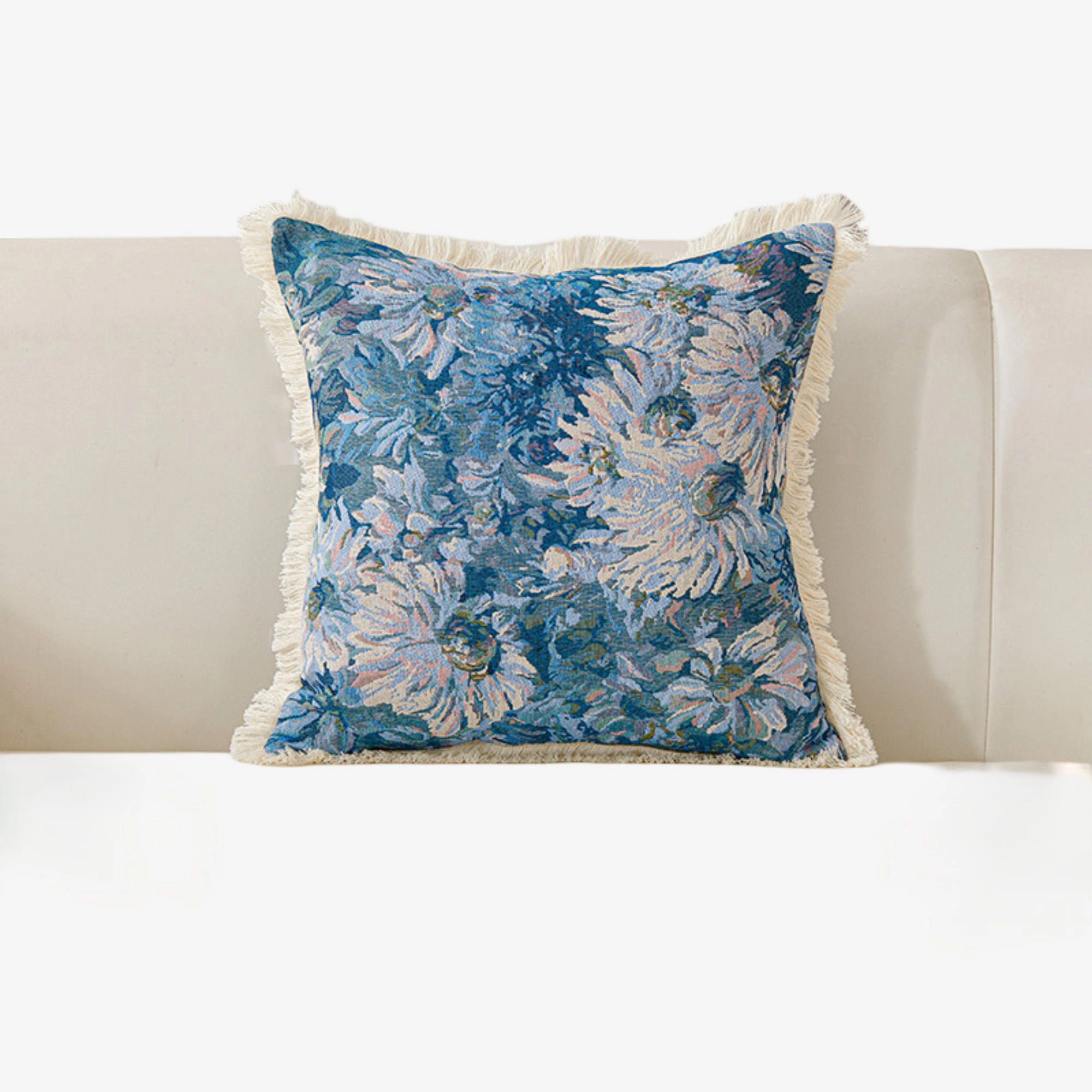 Alilang Unisex Cotton Throw Pillow 17.7*17.7 Soft Decorative Cushion for Sofa Bed Chair
