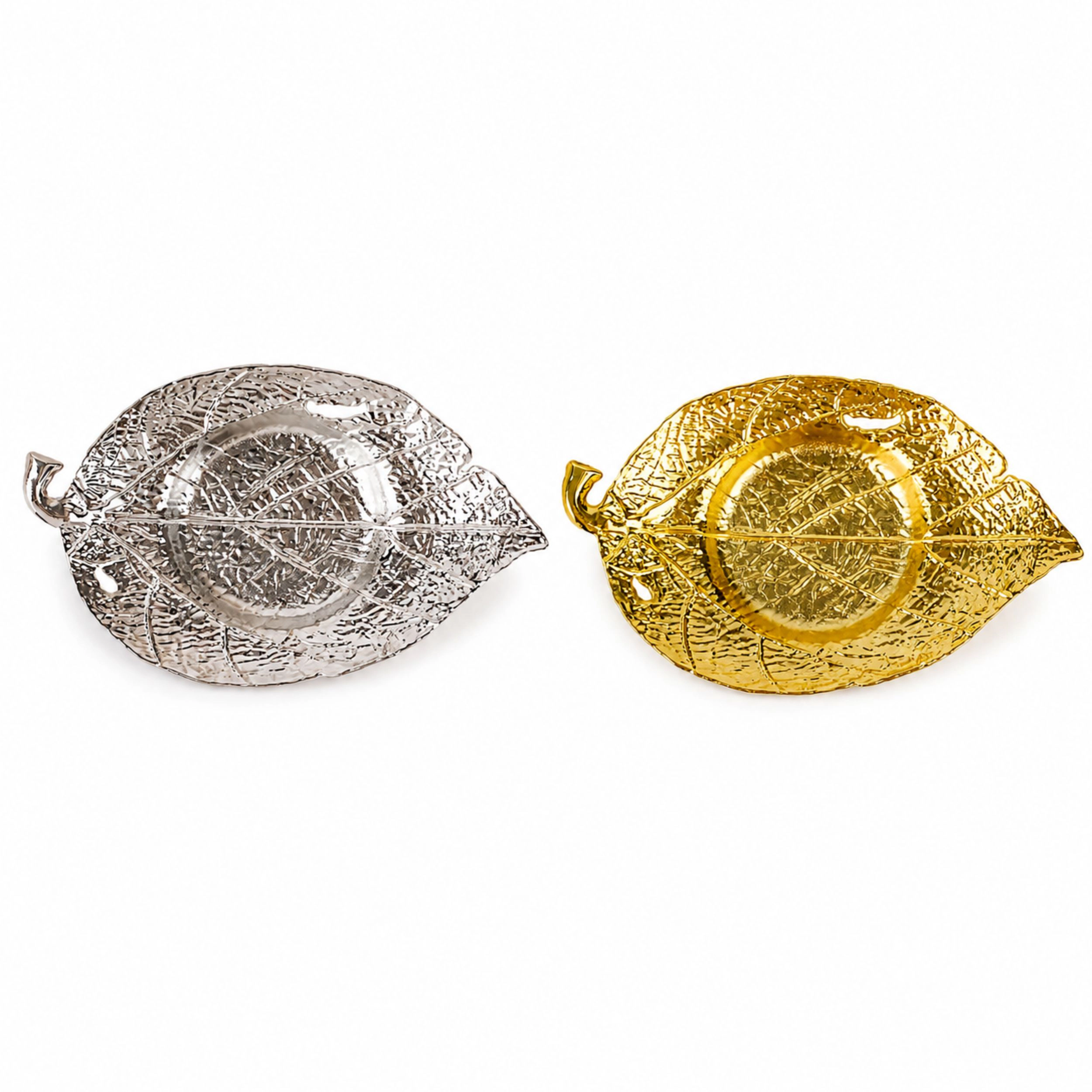 Home Collection Maple Leaf Metal Votive Candle Holders Pack of 3