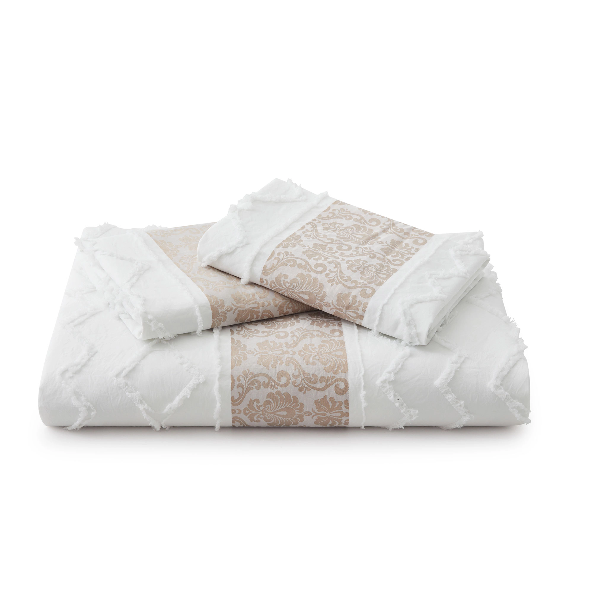 Unikome Boho Textured Duvet Cover Set with Pillowcases - Lightweight Chic Bedding