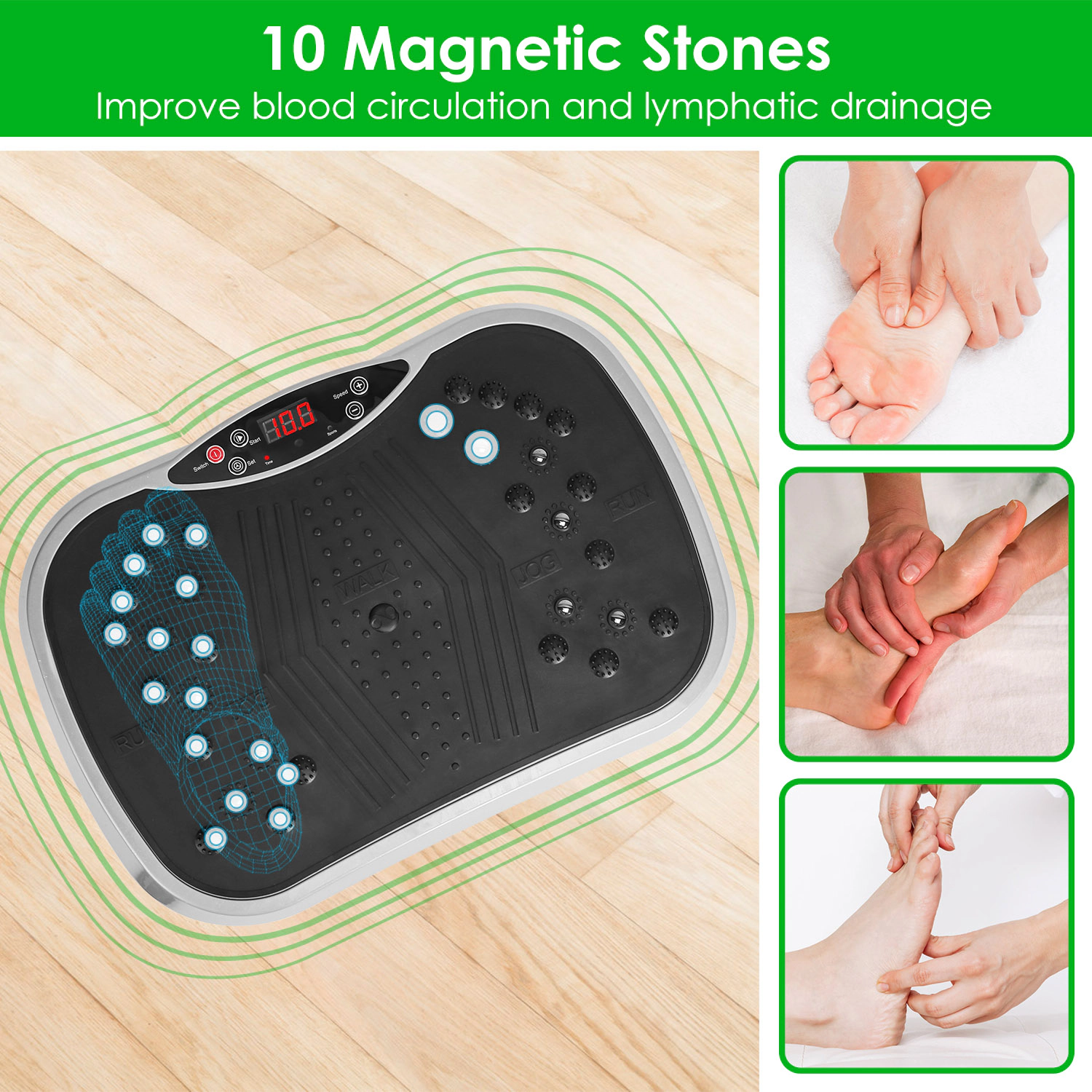 GBruno Whole Body Vibration Platform With Bands