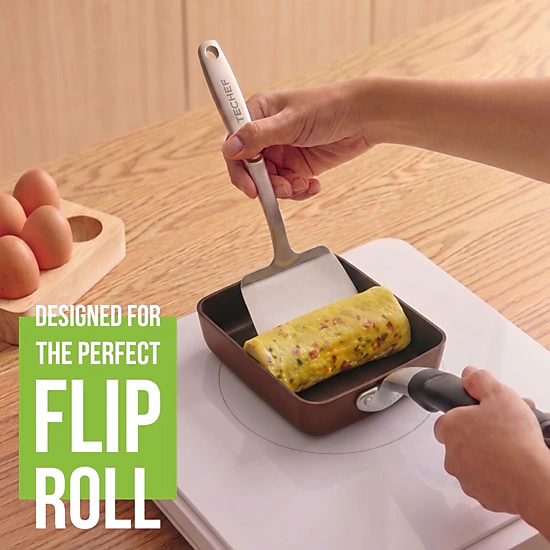 TECHEF - Tamagoyaki Japanese Omelette Pan/Egg Pan - Medium/Purple