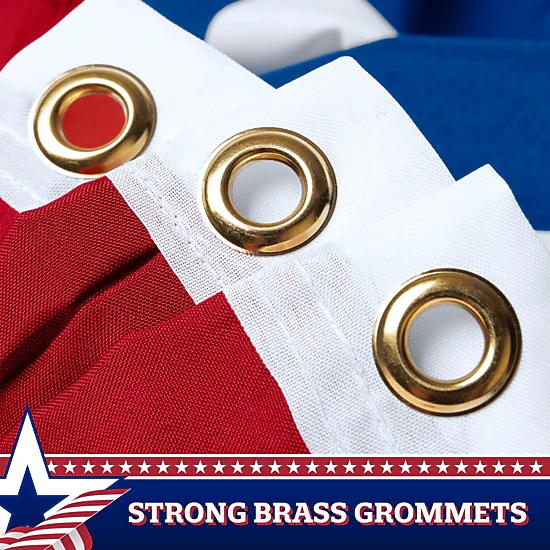 G128 3-Pack American Pleated Fan Flags 3x6 Ft - 150D Polyester, No ...