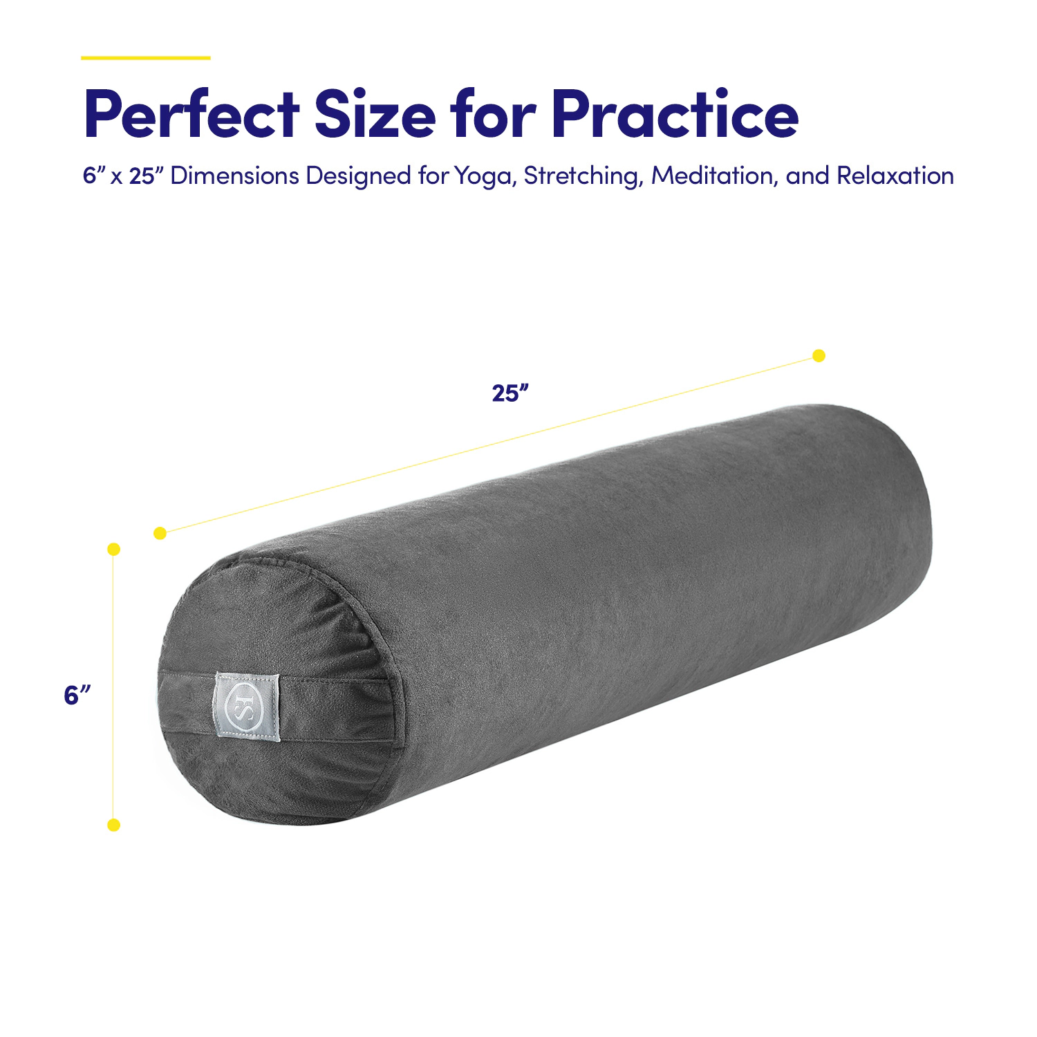Sweet Home Collection Yoga Bolster Meditation Pillow