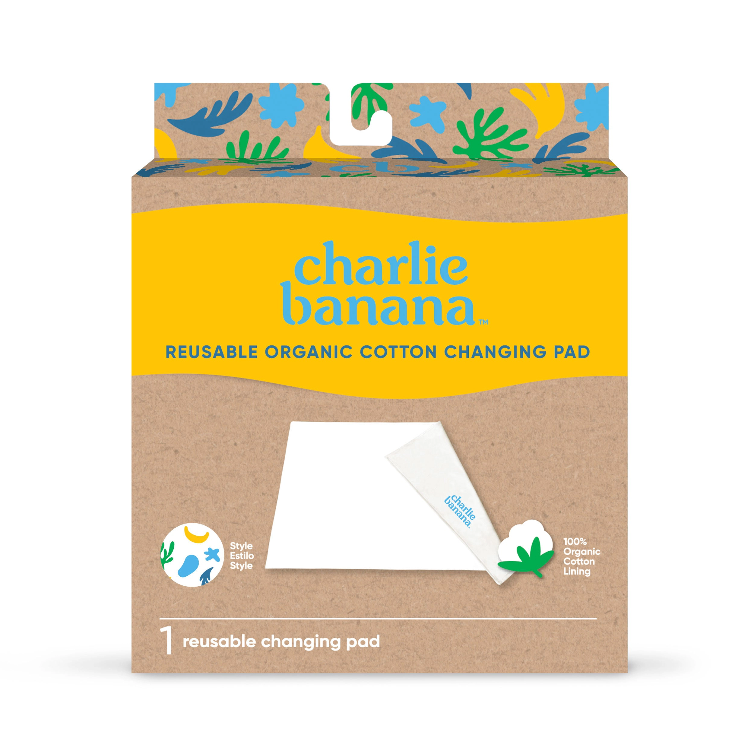 Charlie Banana Reusable Waterproof Changing Pad CB Yellow