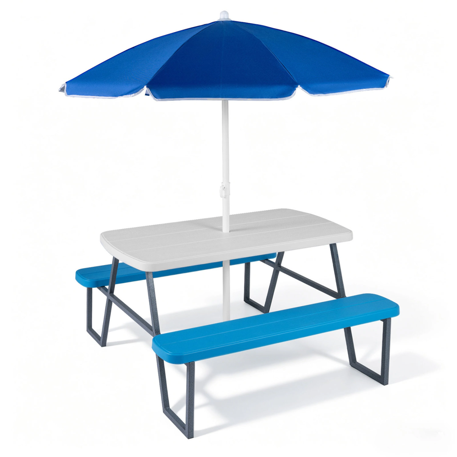 Hivvago Kids Picnic Table With Benches Seats Up To 4