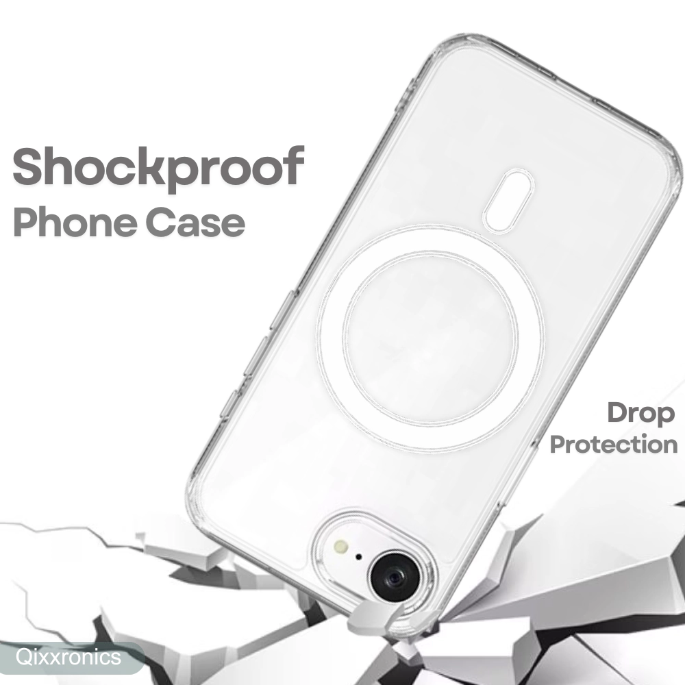Qixxronics Magnetic Case for iPhone 17e / iPhone 16e Cellphone Magnetic Cover Shockproof Slim Phone Case