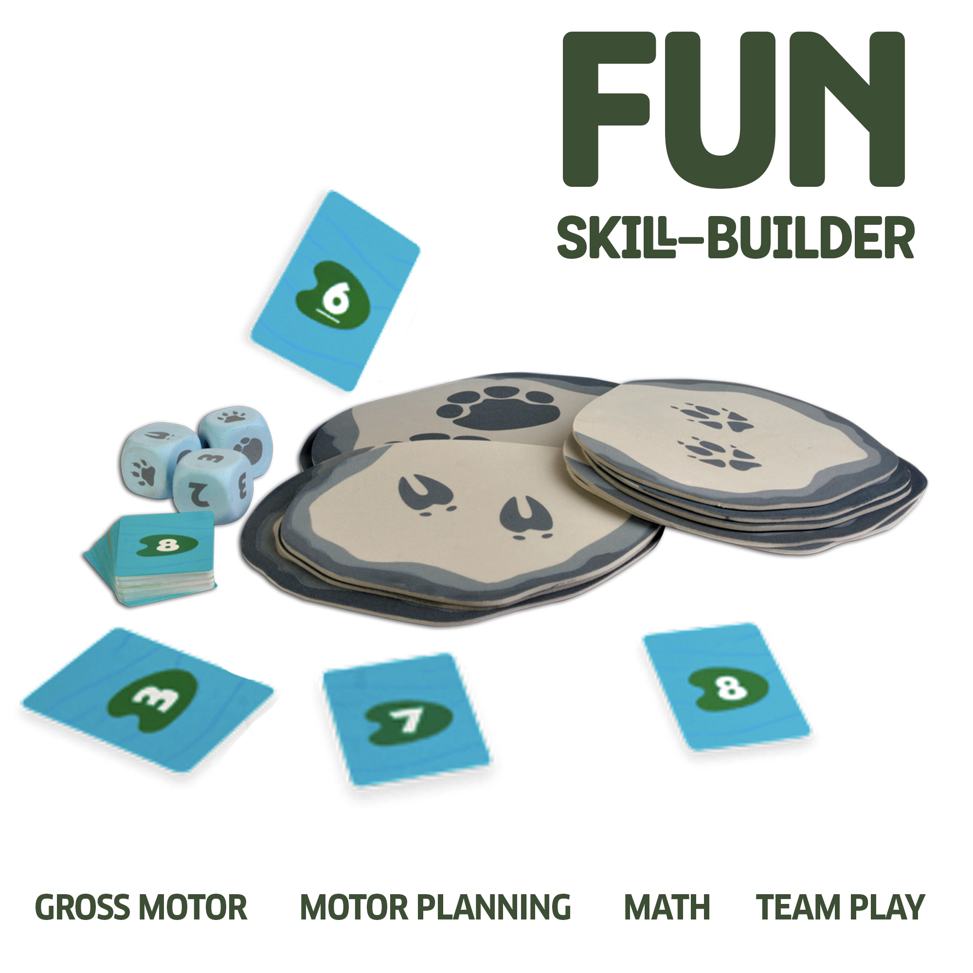 Chalk & Chuckles Stepping Stones Game - 2-6 Players