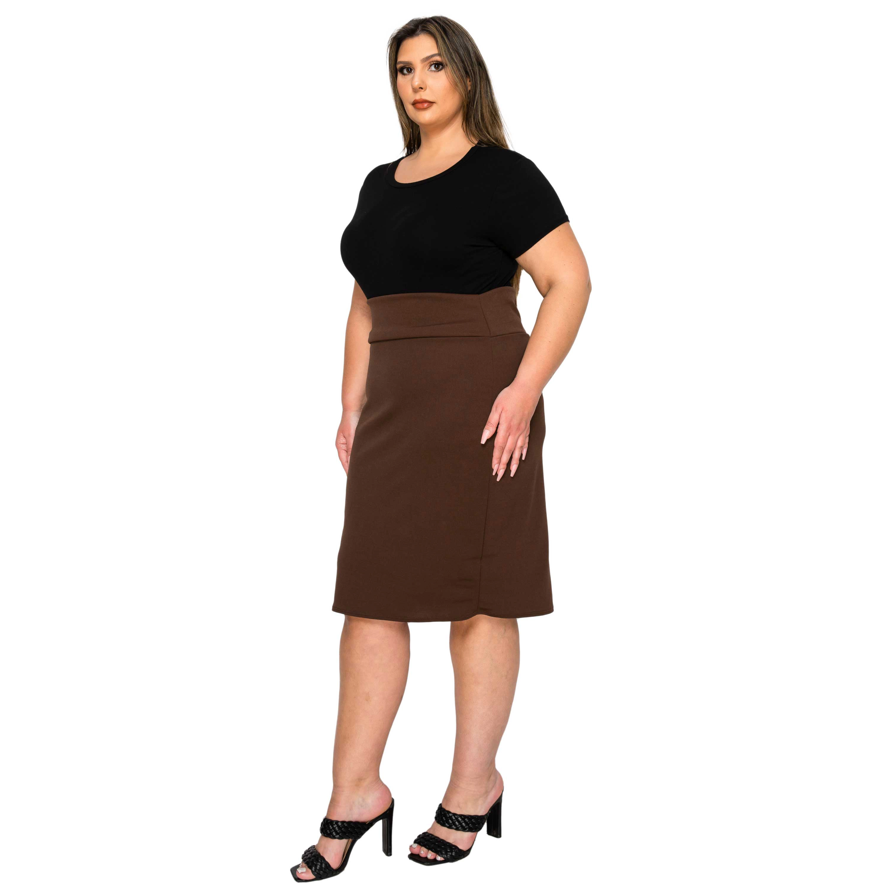 L I V D Women's Plus Molly Pencil Skirt