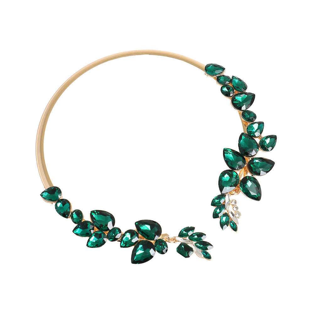 SOHI Women's Party Stone Statement Necklace