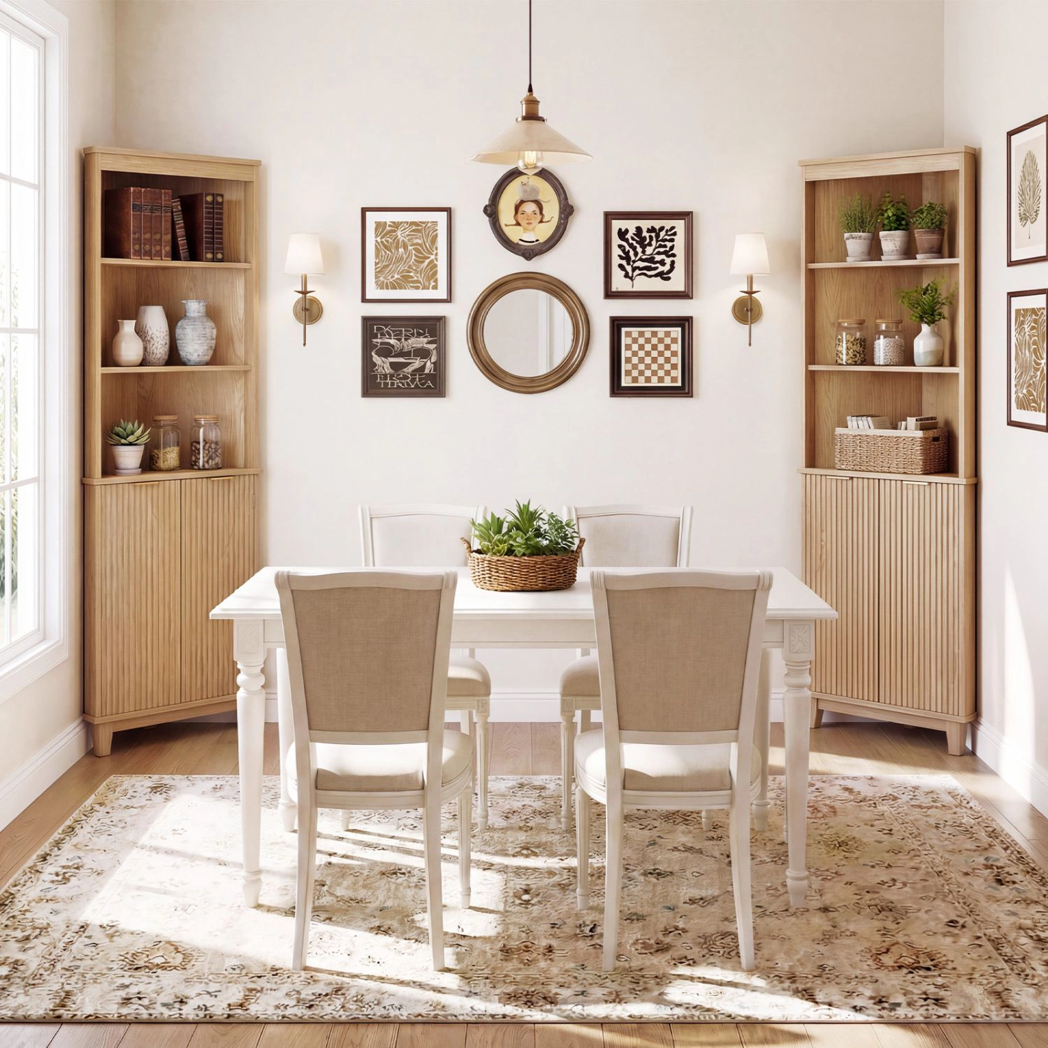 SlickBlue Freestanding Corner Cabinet for Bathroom Living Room and Kitchen