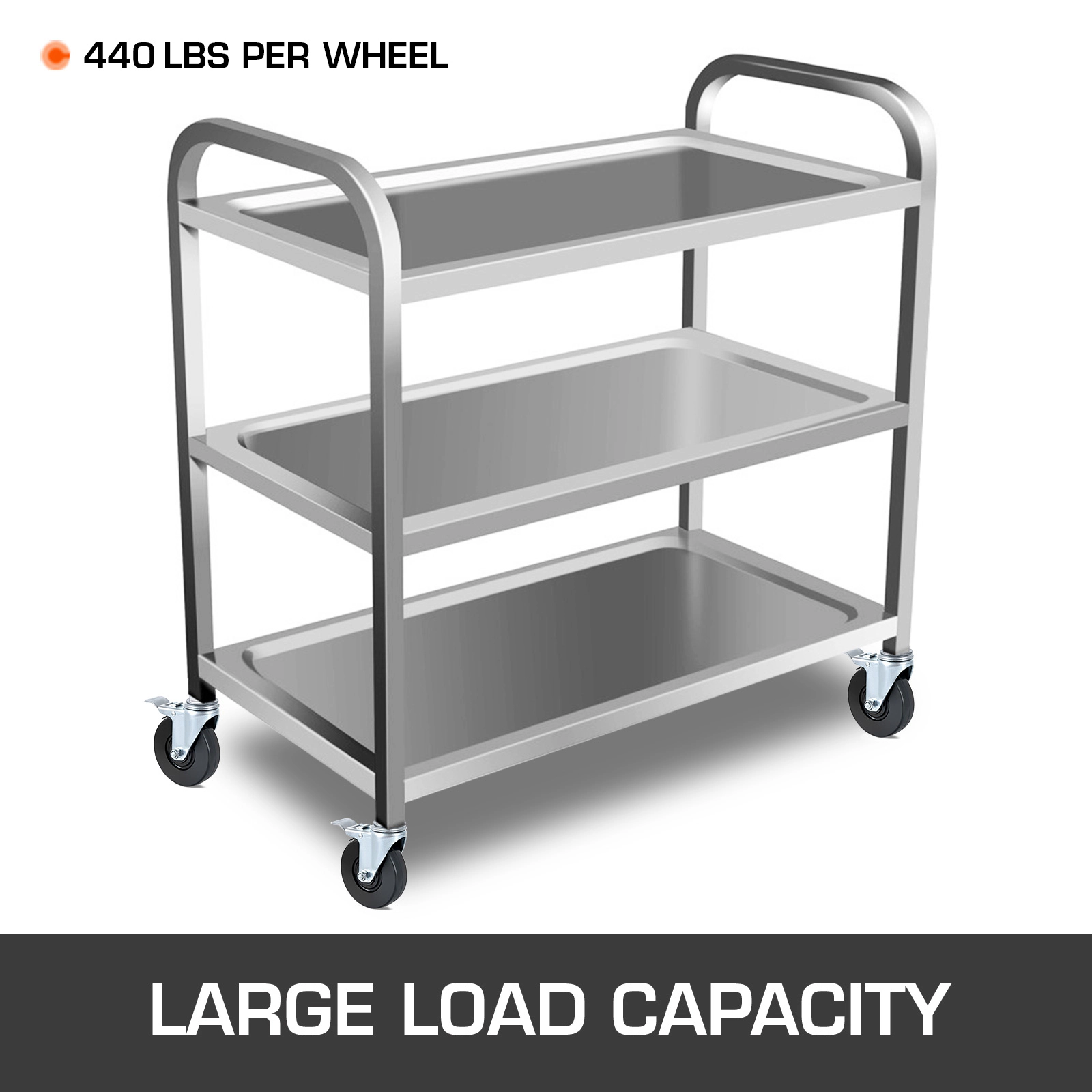 HONGGE Scaffolding Wheels 8\" Scaffolding Casters Heavy Duty Per Set Locking Stem Casters with Brake Polyurethane