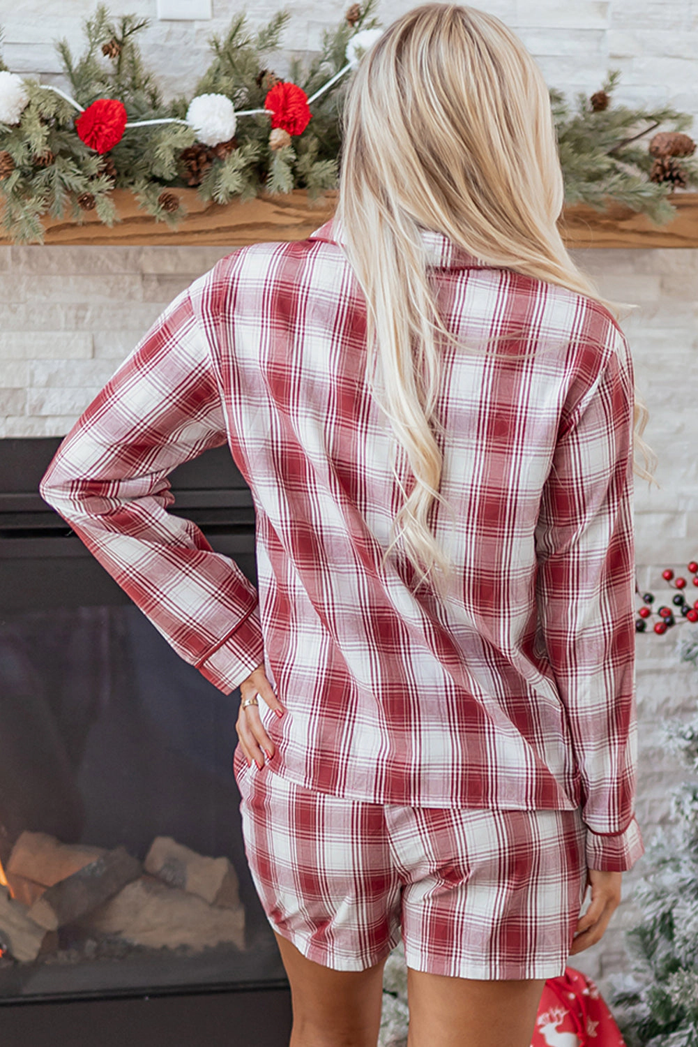 Threaded Pear Women's Holly 2pcs Lounge Set Long Sleeve Top