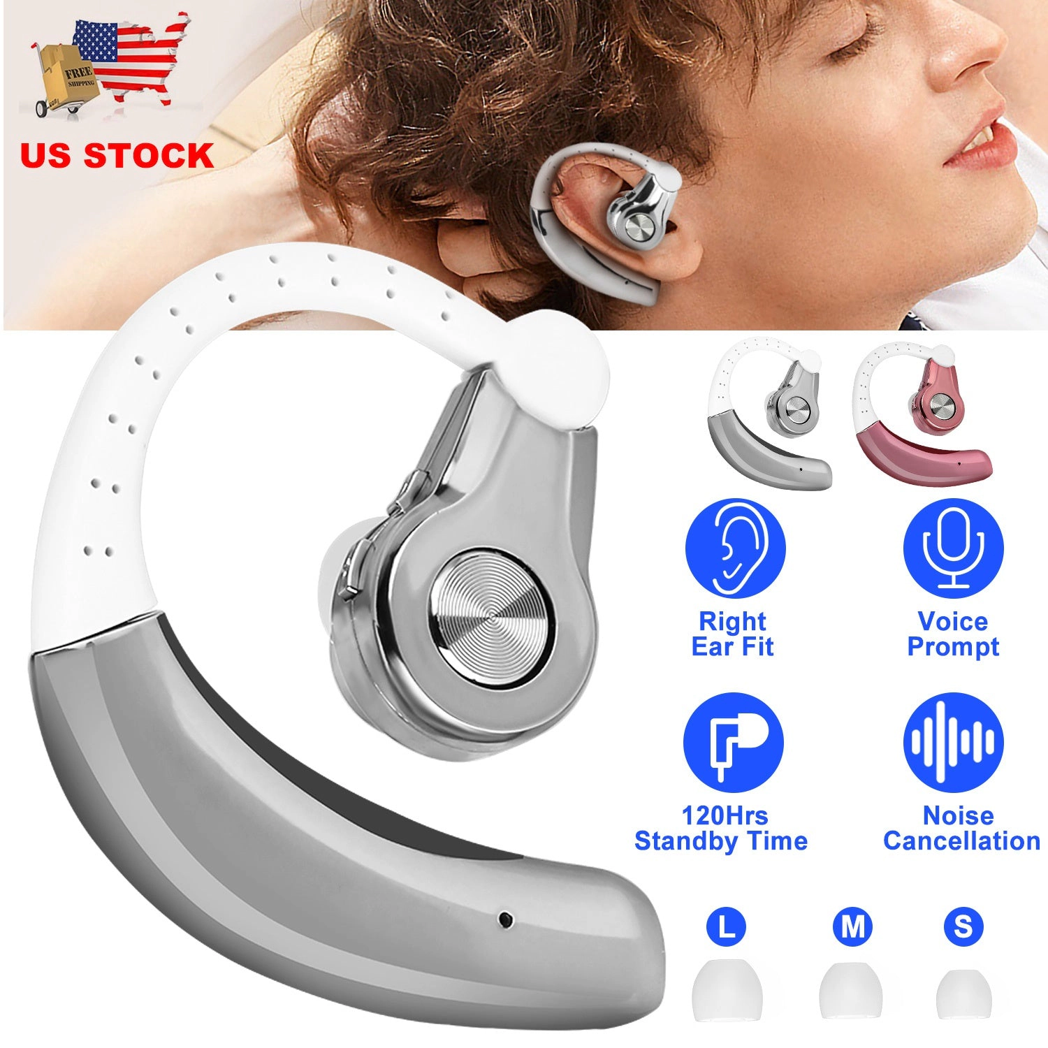 GBruno Wireless In-Ear Earpiece With Microphone