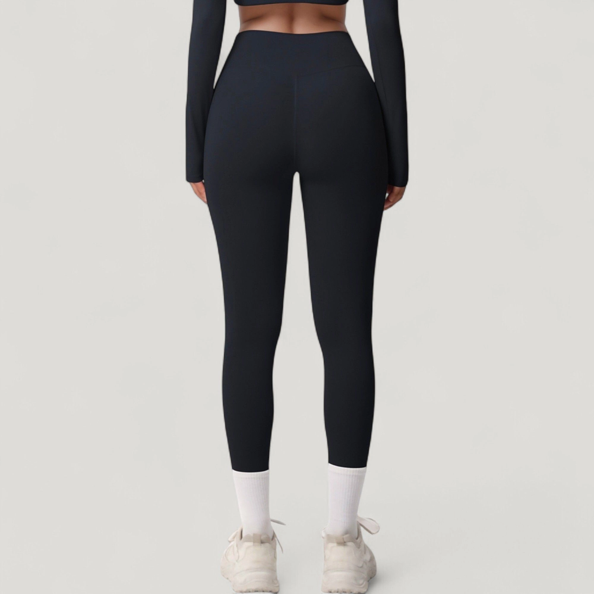 Anna-Kaci Active Women's High Waist Leggings with Side Pockets and Seamless Stretch Fabric for Everyday Wear