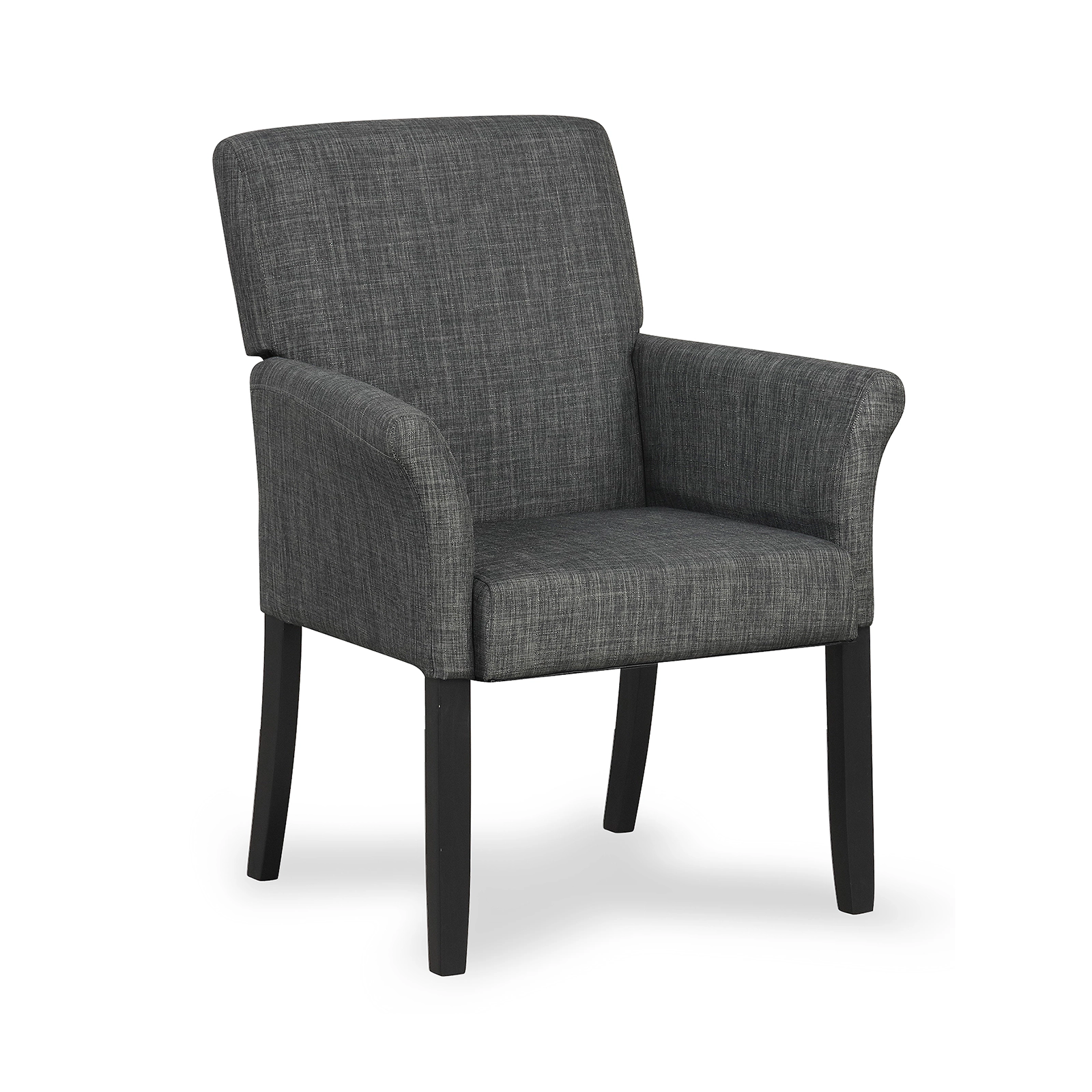 SUGIFT Ergonomic Executive Guest Reception Arm Chair 330-Lb Capacity 19-In Seat Height Single Chair Gray Black