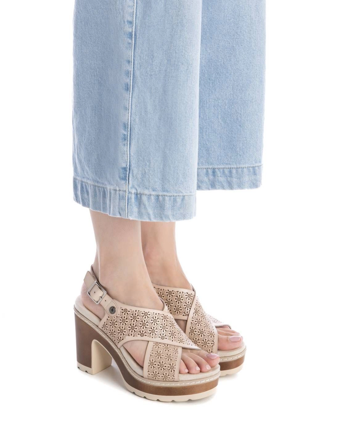 Refresh women's heeled slingback sandals