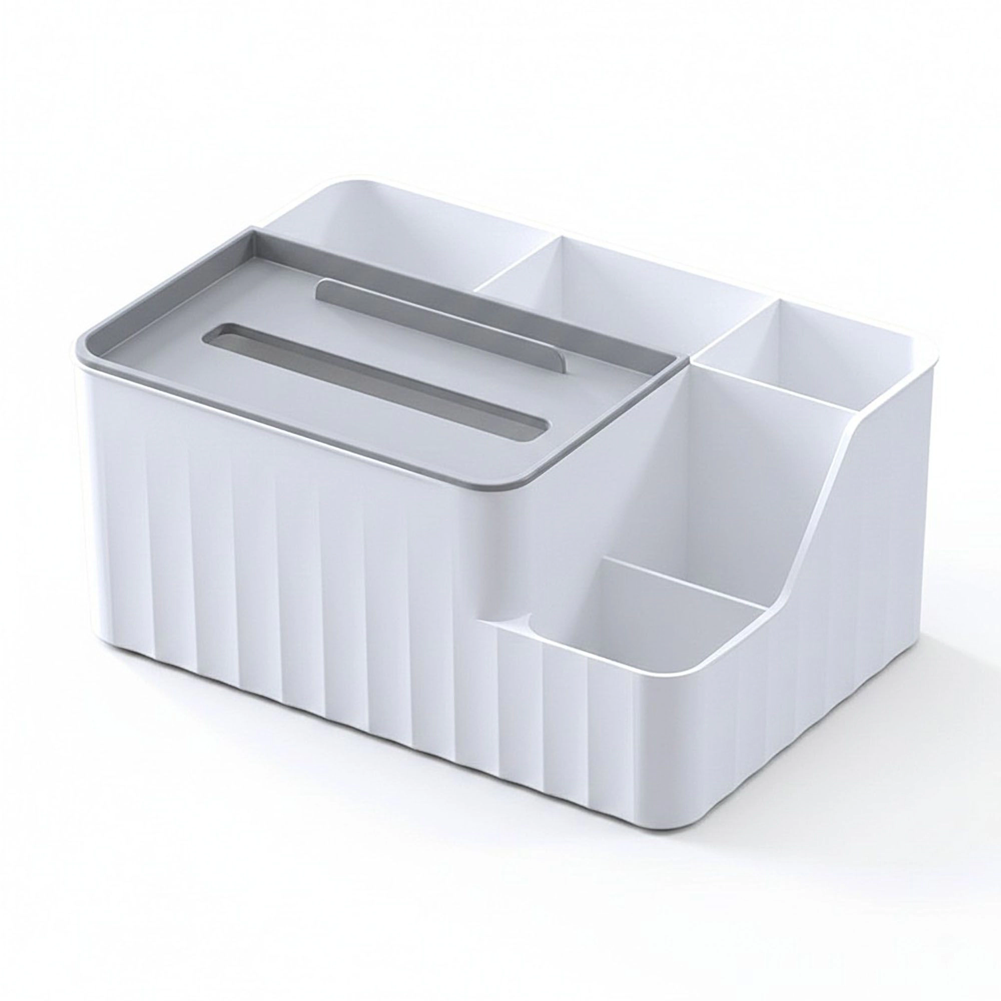 Alilang Women Multi Compartment Tissue Holder and Desktop Storage Organizer