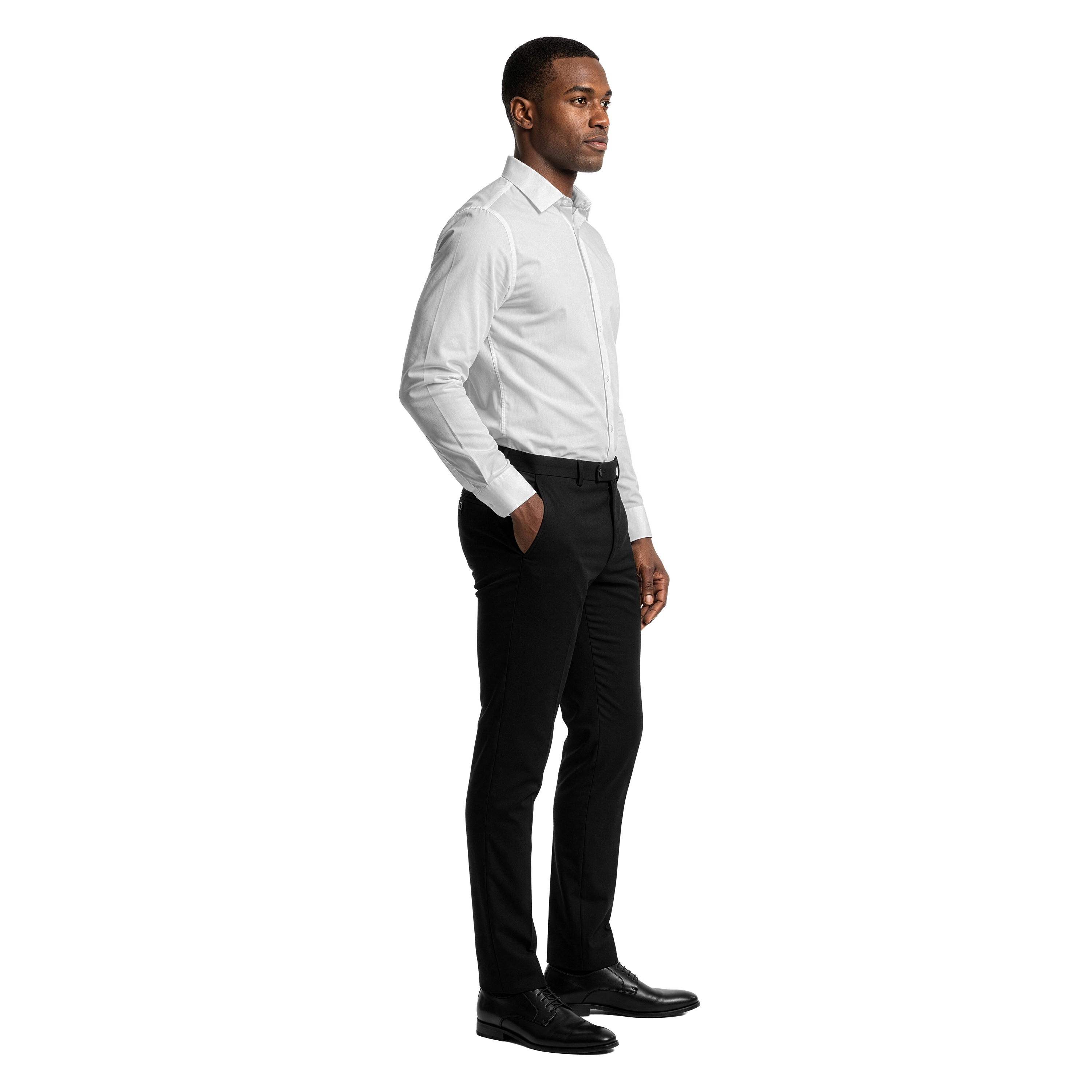 Tazzio Men's Hemmed Ultra-Slim Dress Pants, Flat Front