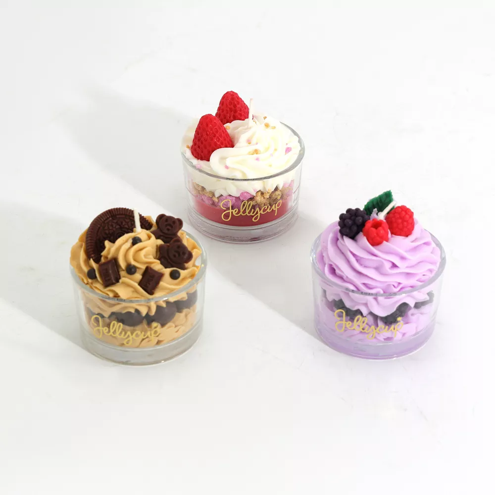 Jellycup Unisex Dessert Collection Candle Trio Set of 3